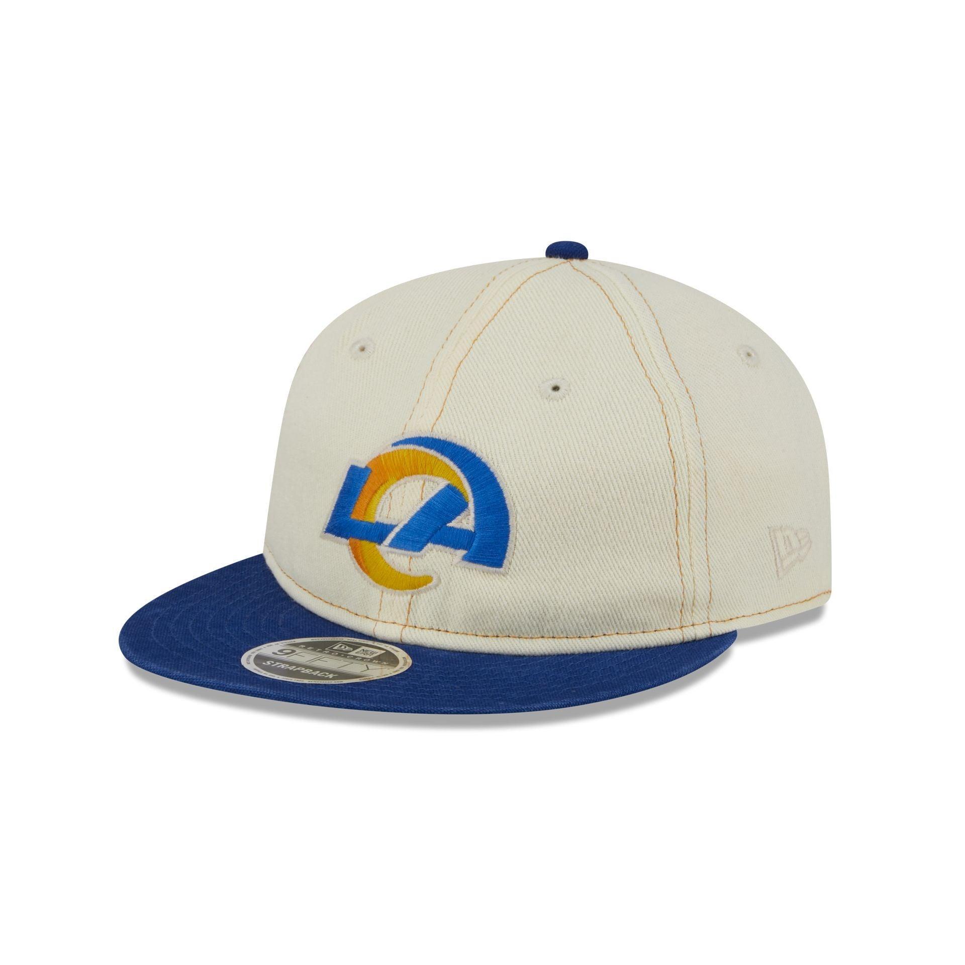 Los Angeles Rams Chrome Denim Retro Crown 9FIFTY Adjustable Hat Male Product Image