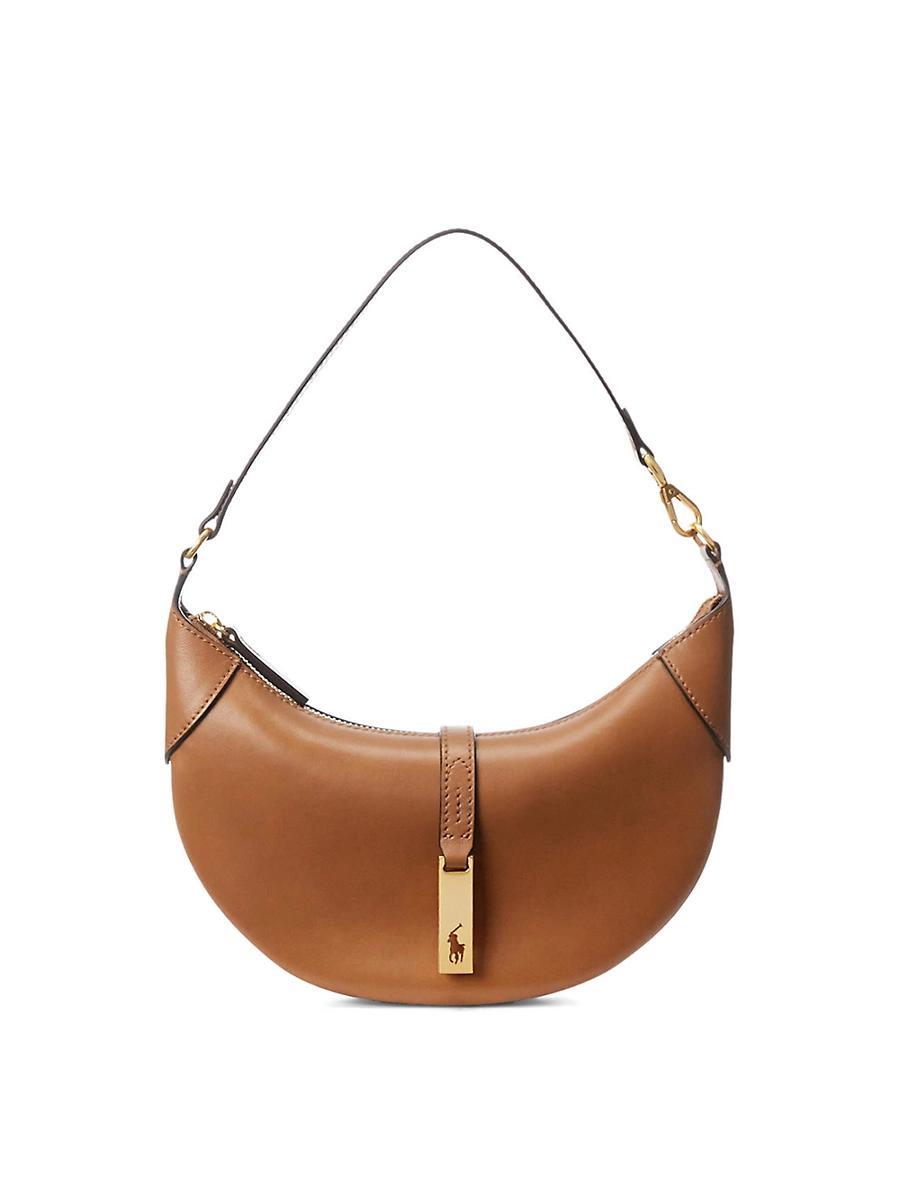 Womens Mini Polo ID Leather Shoulder Bag Product Image