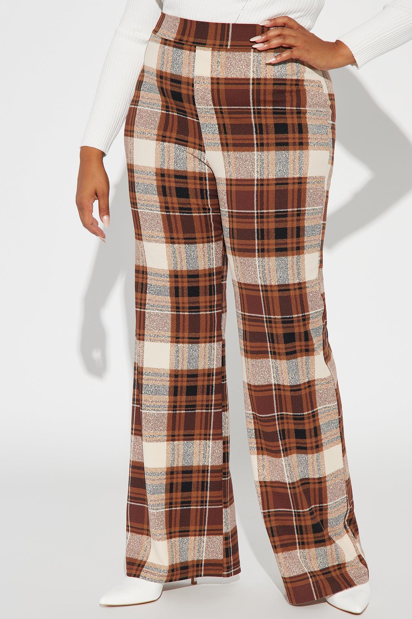 Jahia Flare Pants - Brown/combo Product Image