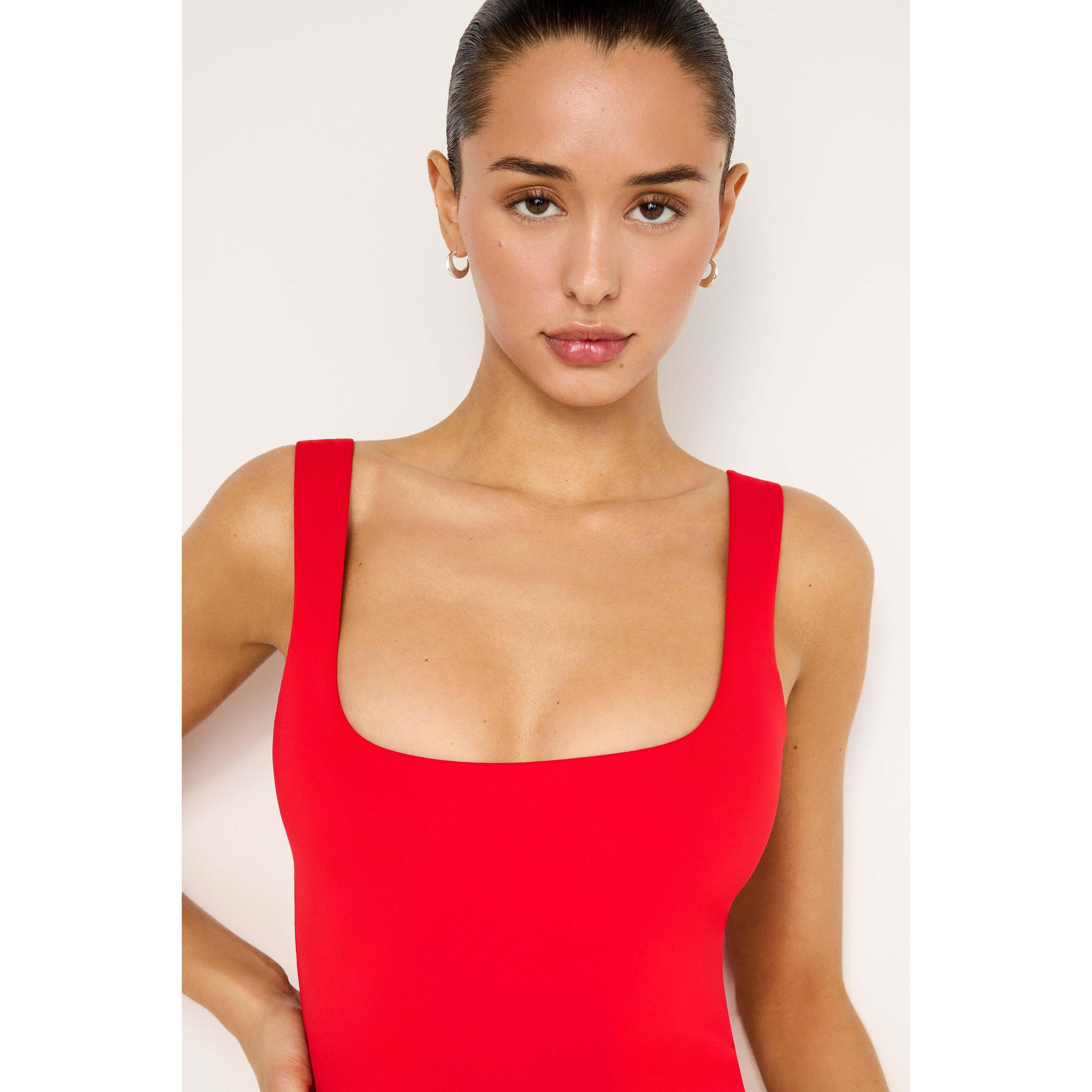 Womens Scuba Modern Tank Bodysuit Product Image