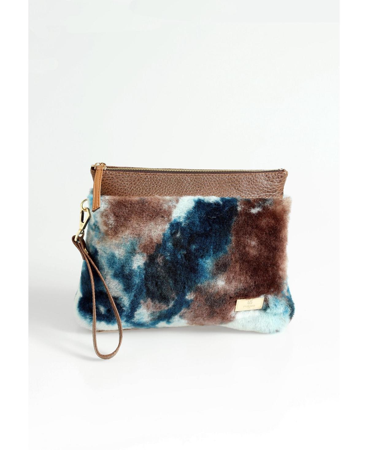 Furniq Uk Womens Shearling Clutch Bag Product Image