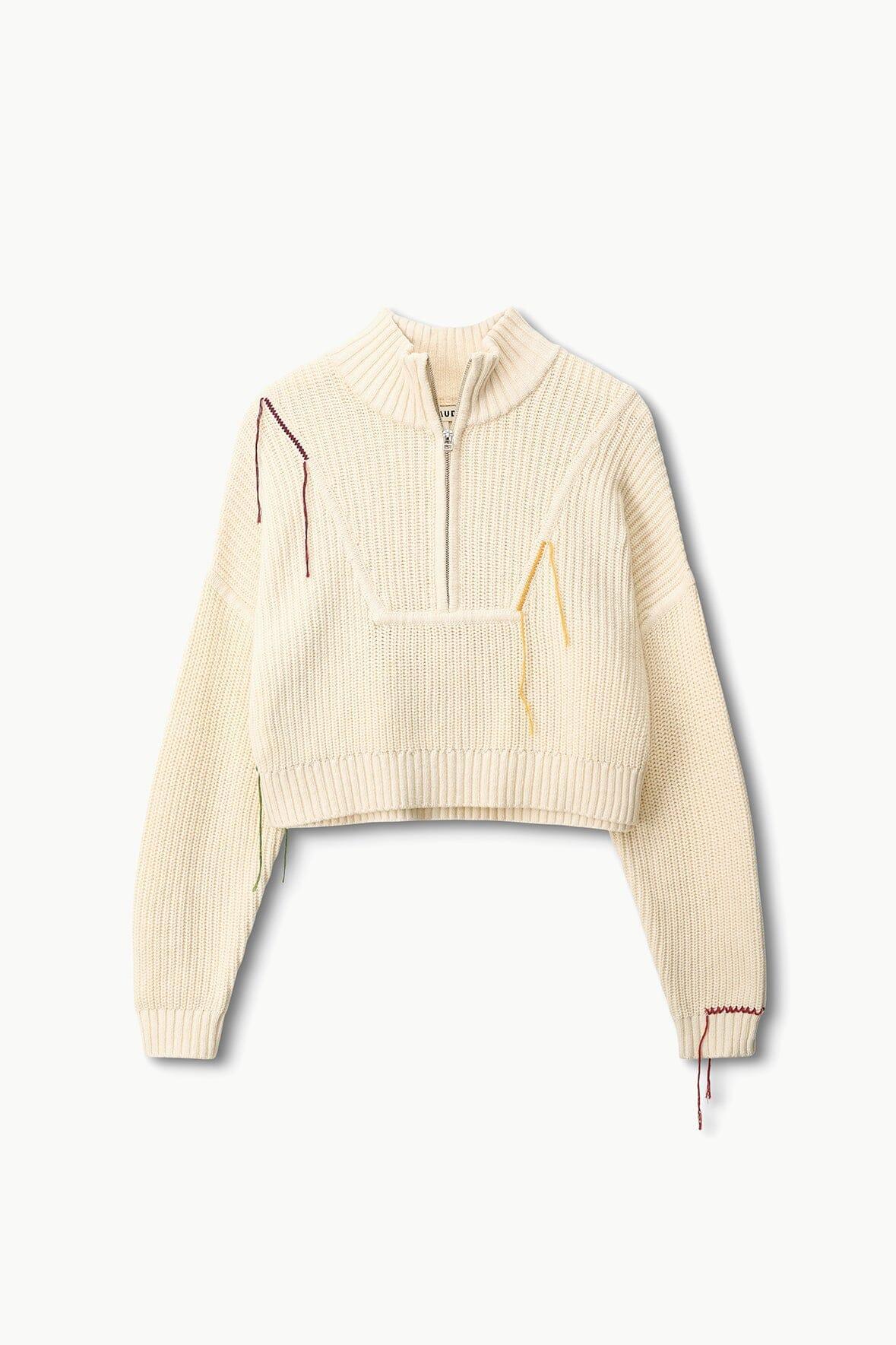 CROPPED HAMPTON SWEATER | JUNGLE LEOPARD Product Image