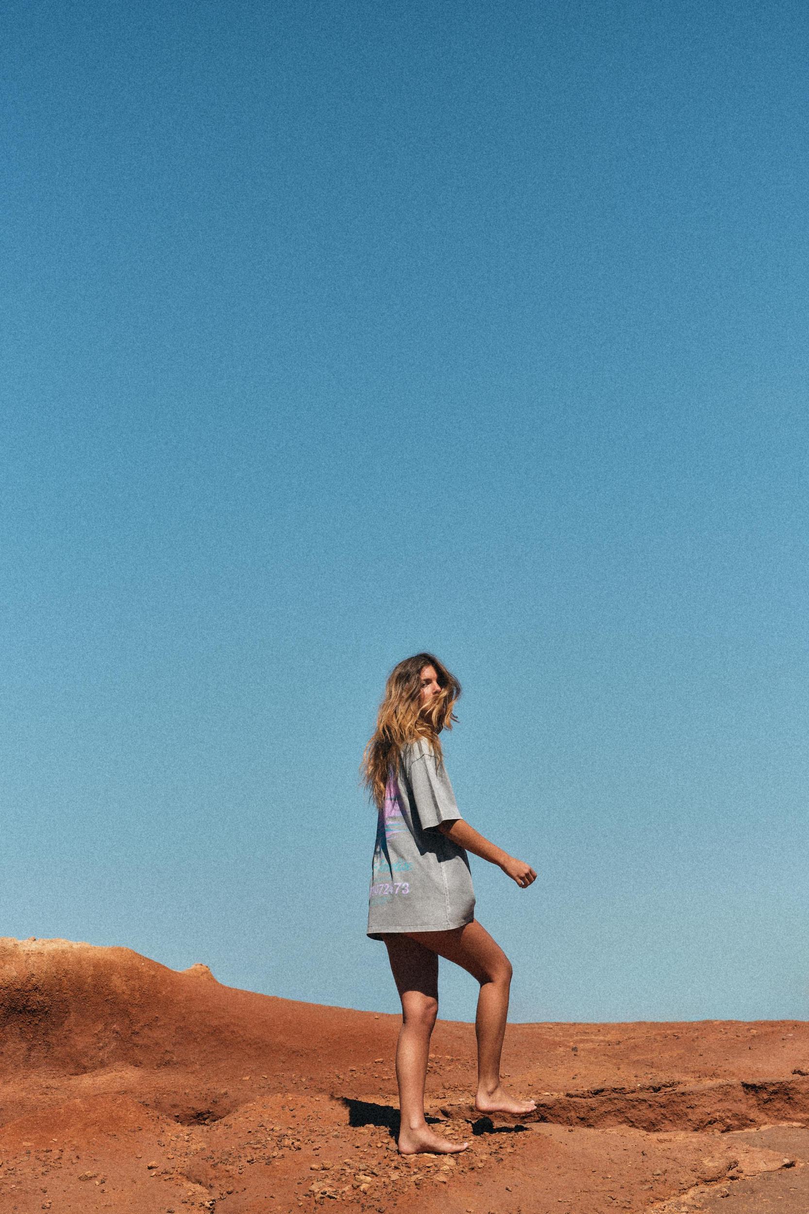 PRINTED WASHED EFFECT T-SHIRT Product Image