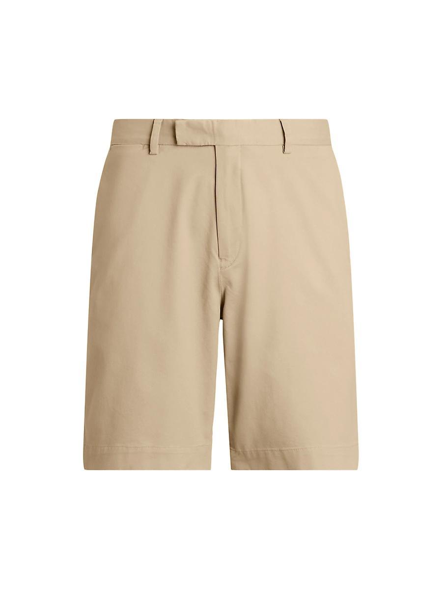 Mens Stretch-Twill Flat-Front Shorts Product Image