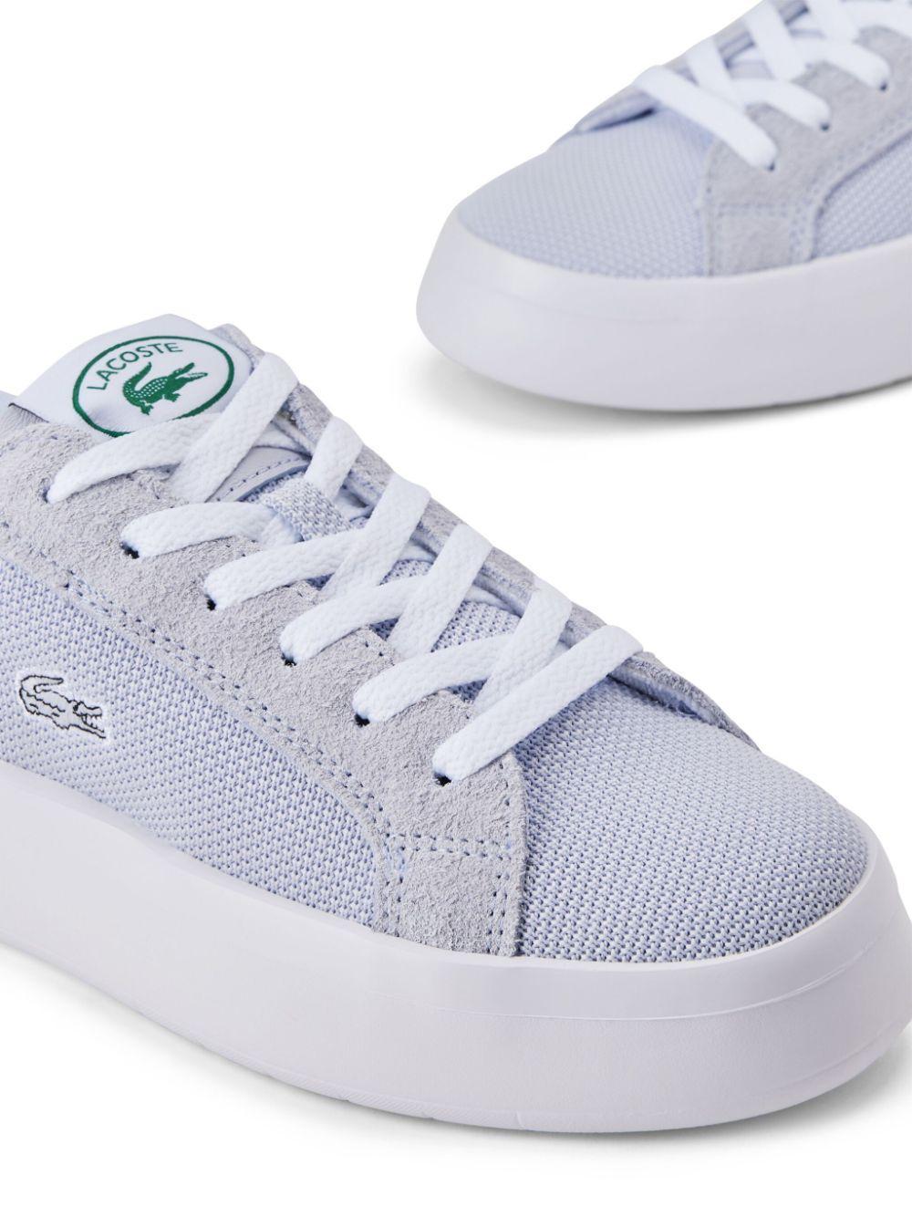 logo-embroidered lace-up sneakers Product Image