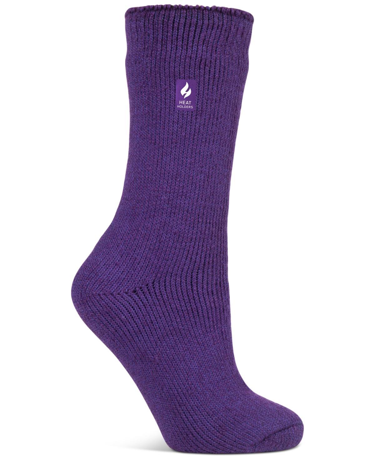 Womens Heat Holders Original 7x Warmer Solid Crew Socks Product Image