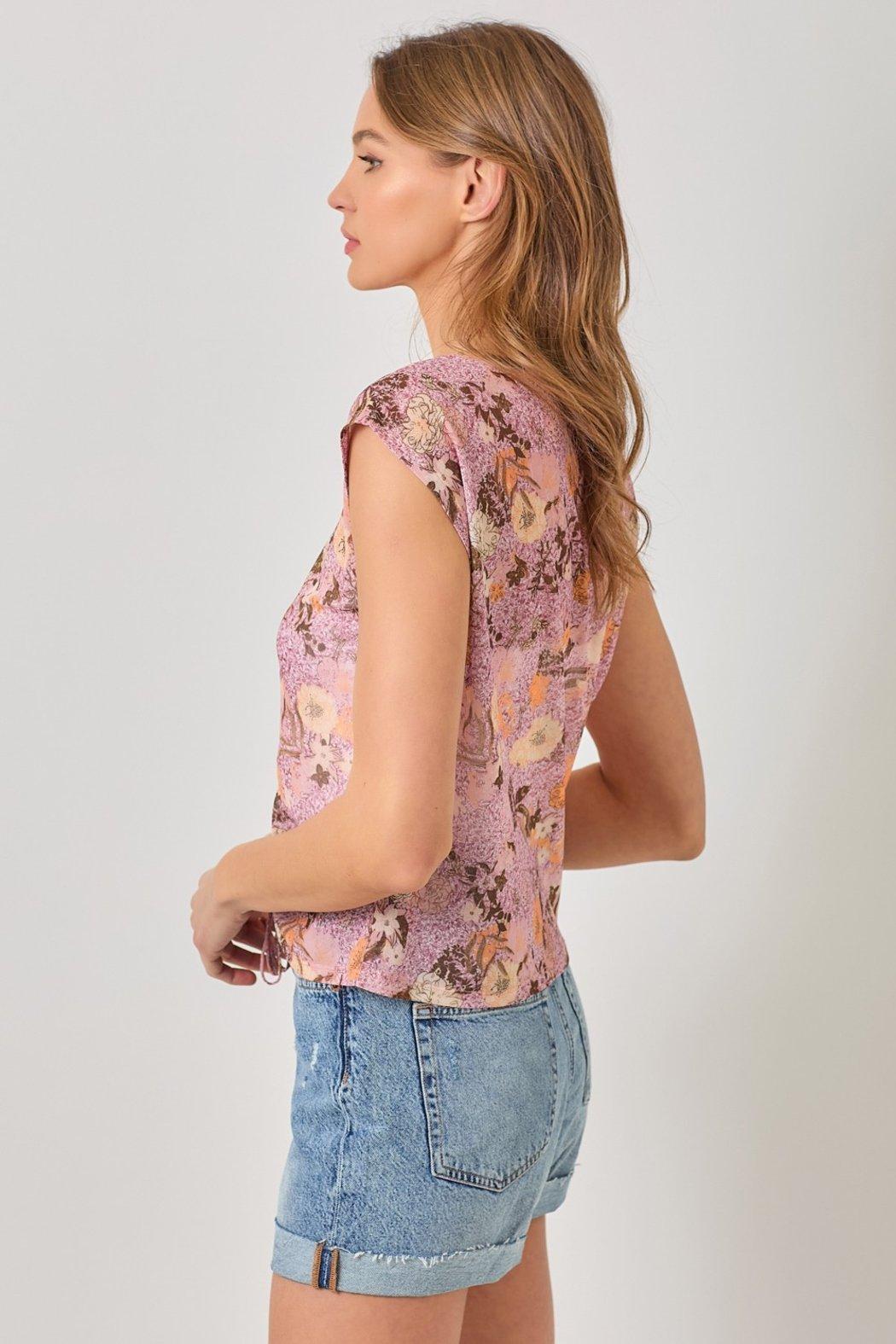 Floral Mesh Top Product Image