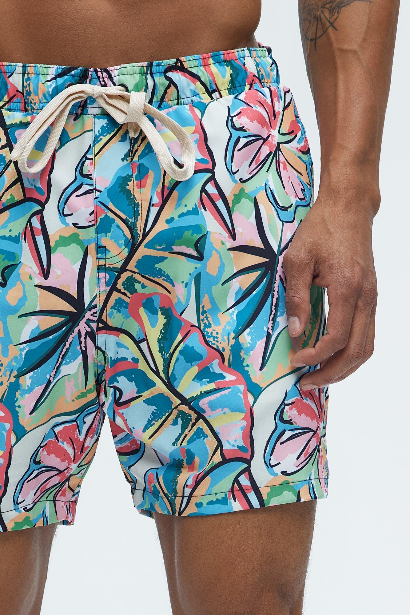 Island Breeze Swim Mid Trunk - Multi Color Product Image