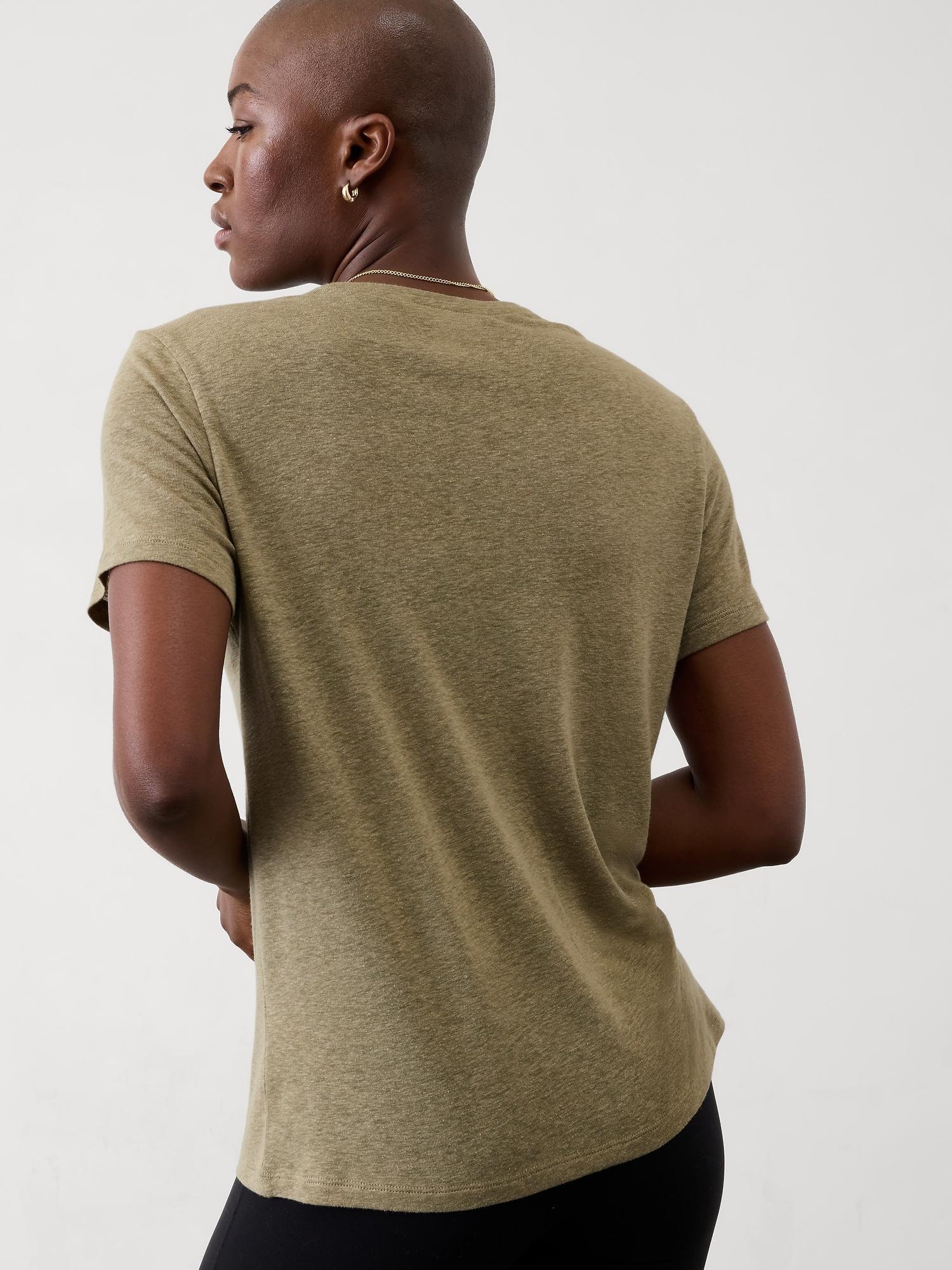 Getaway Linen Blend Tee Product Image