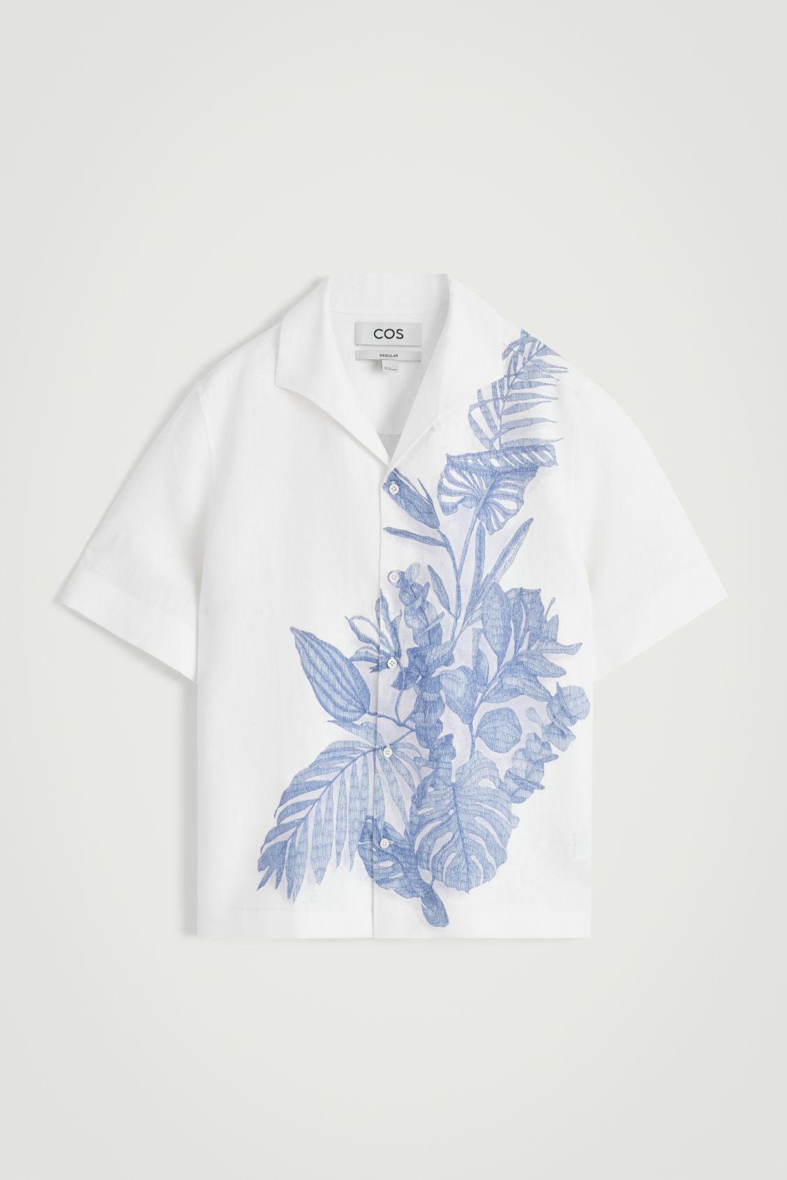 LINEN SHORT-SLEEVED SHIRT Product Image