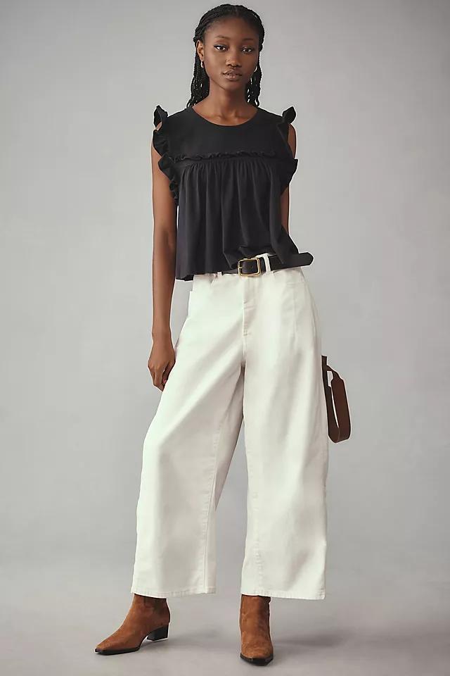 Maeve Sleeveless Ruffle Blouse Product Image