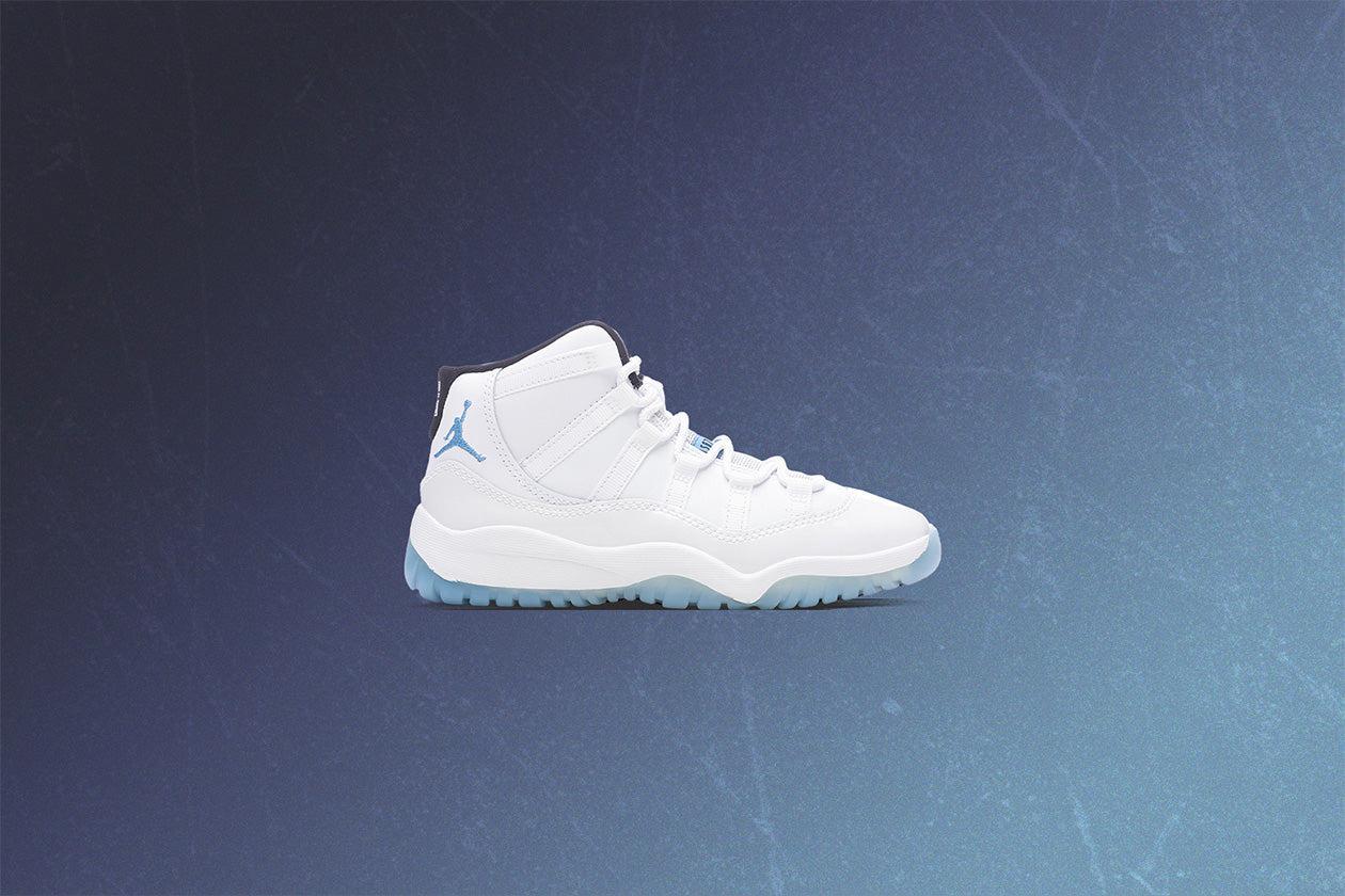 Air Jordan 11 Retro (PS) - White/Legend Blue/Black Kids Product Image