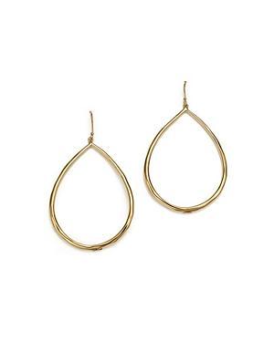 Sculpted Open Teardrop Earrings in 18K Gold Product Image