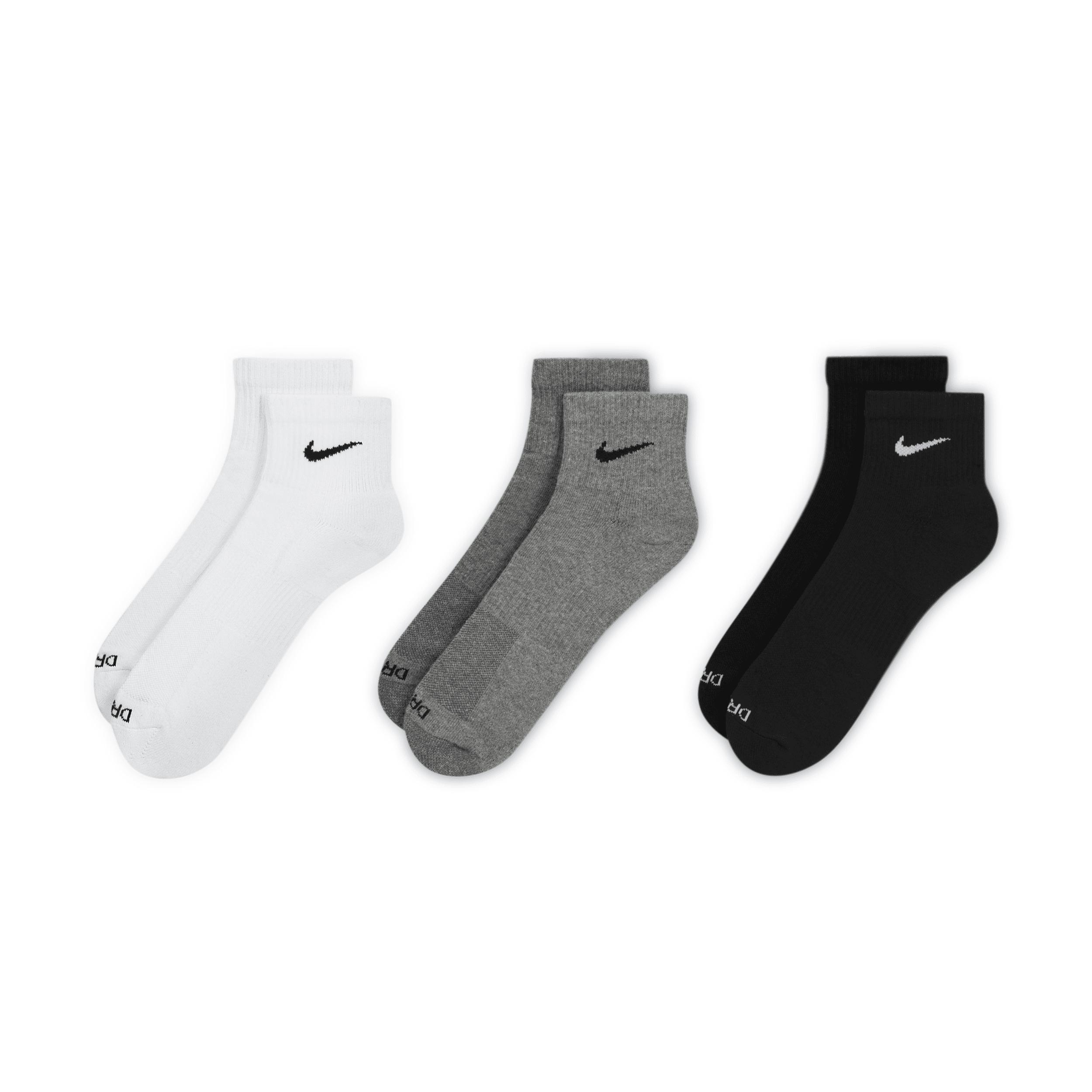 Nike Mens Nike 3 Pack Dri-FIT Plus Quarter Socks - Mens Product Image