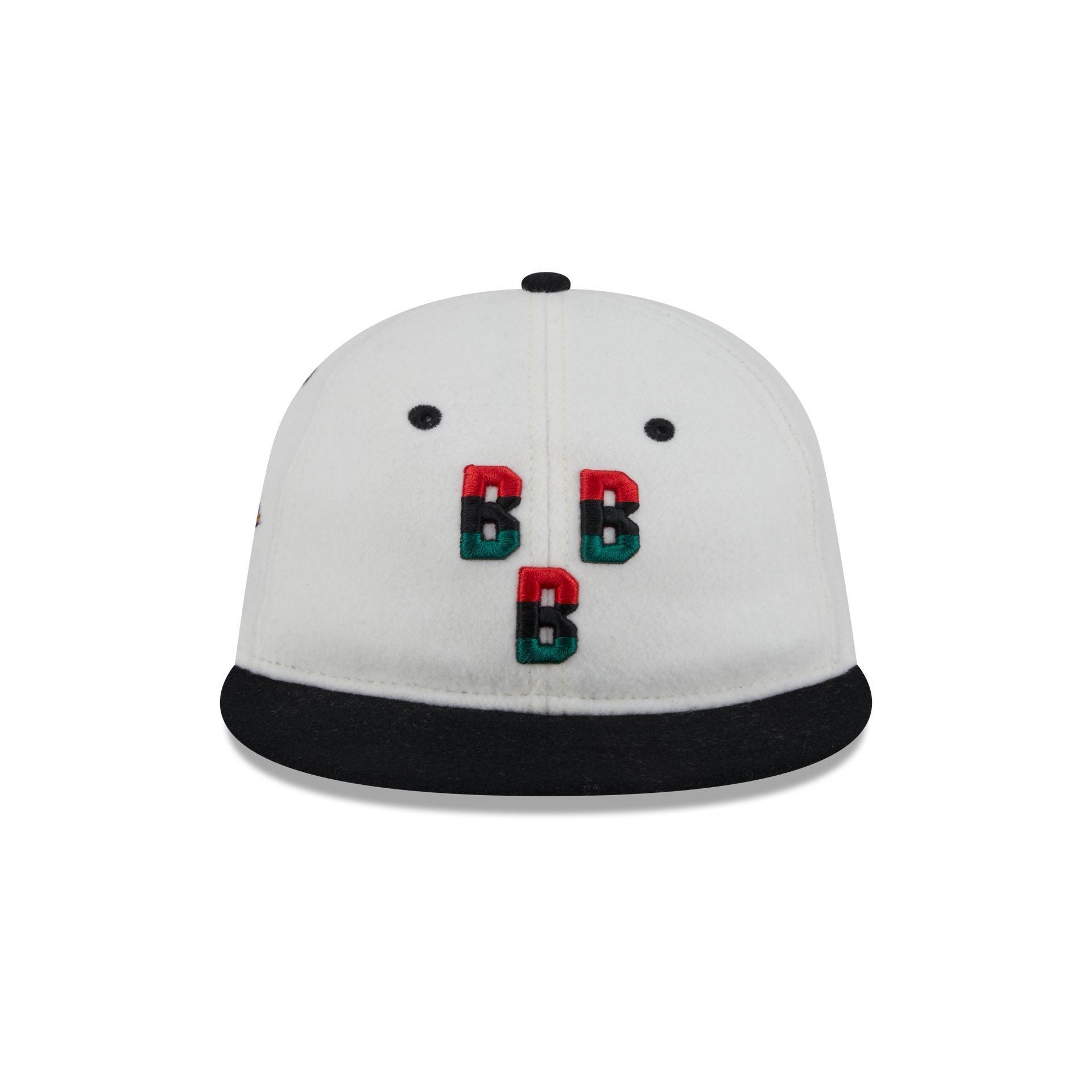 Birmingham Black Barons Tri Color Retro Crown 9FIFTY Snapback Hat Male Product Image