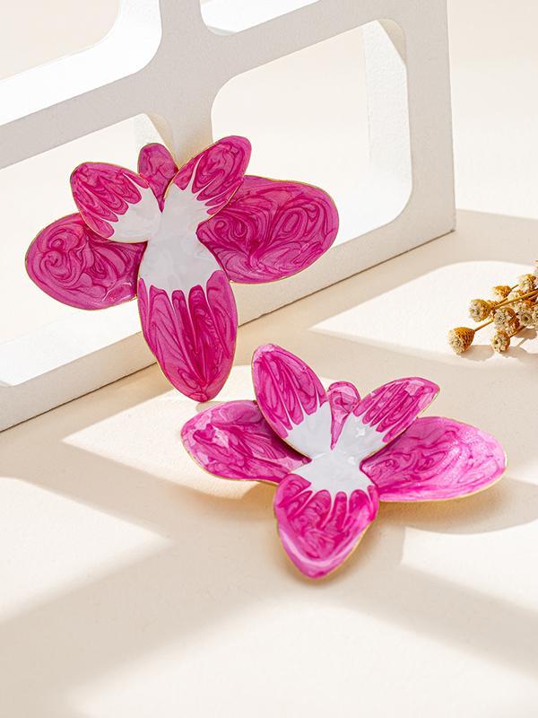 Flower Shape Drop Earrings Product Image