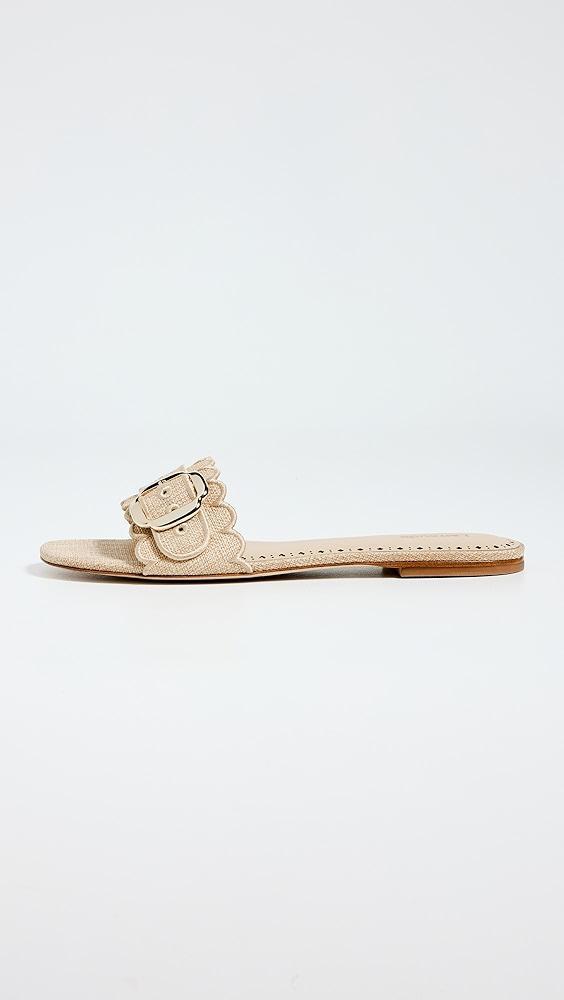 Larroudé Ivy Broderie Slides | Shopbop Product Image