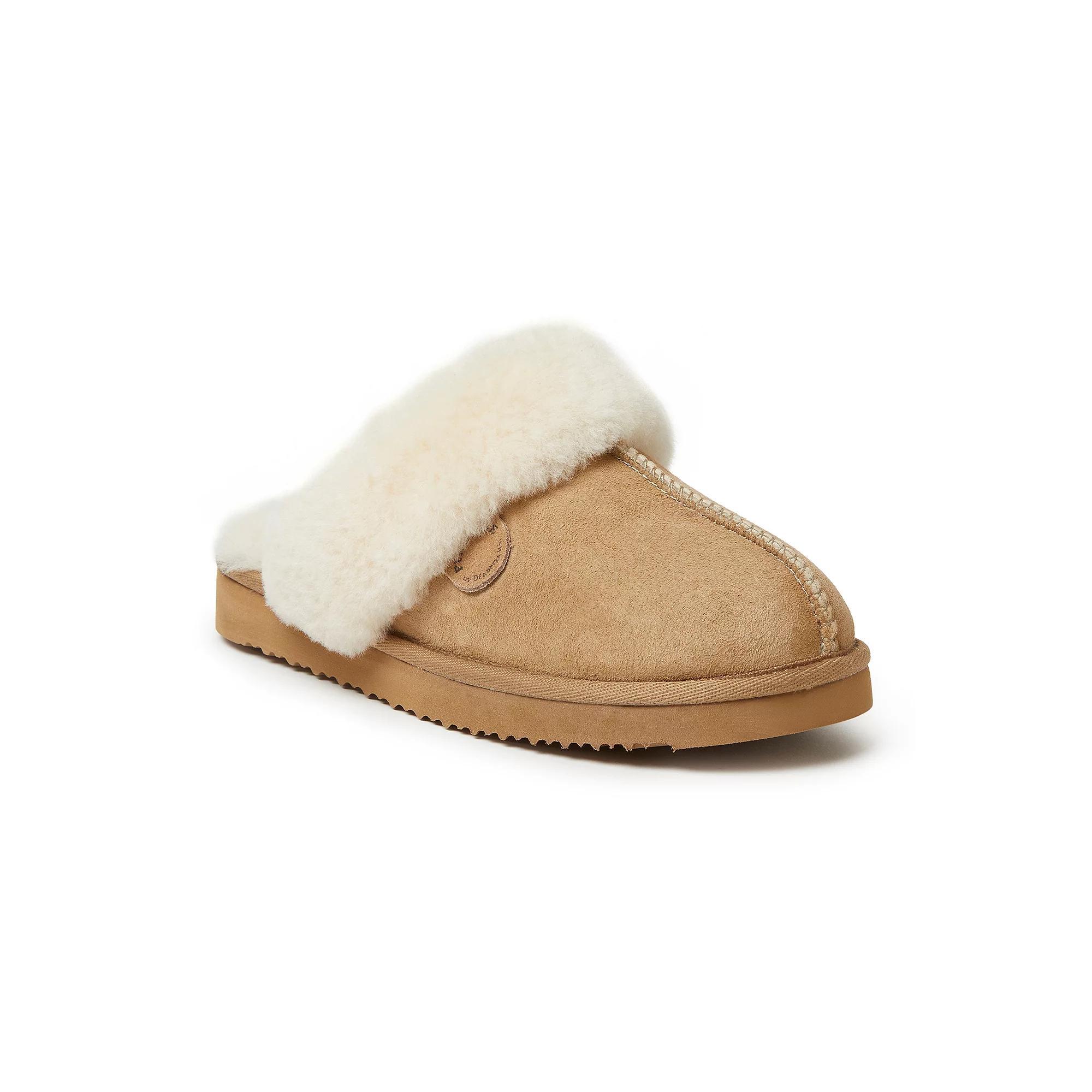 Fireside by Dearfoams Sydney Scuff Women's Slippers, Size: 6, Brown Product Image