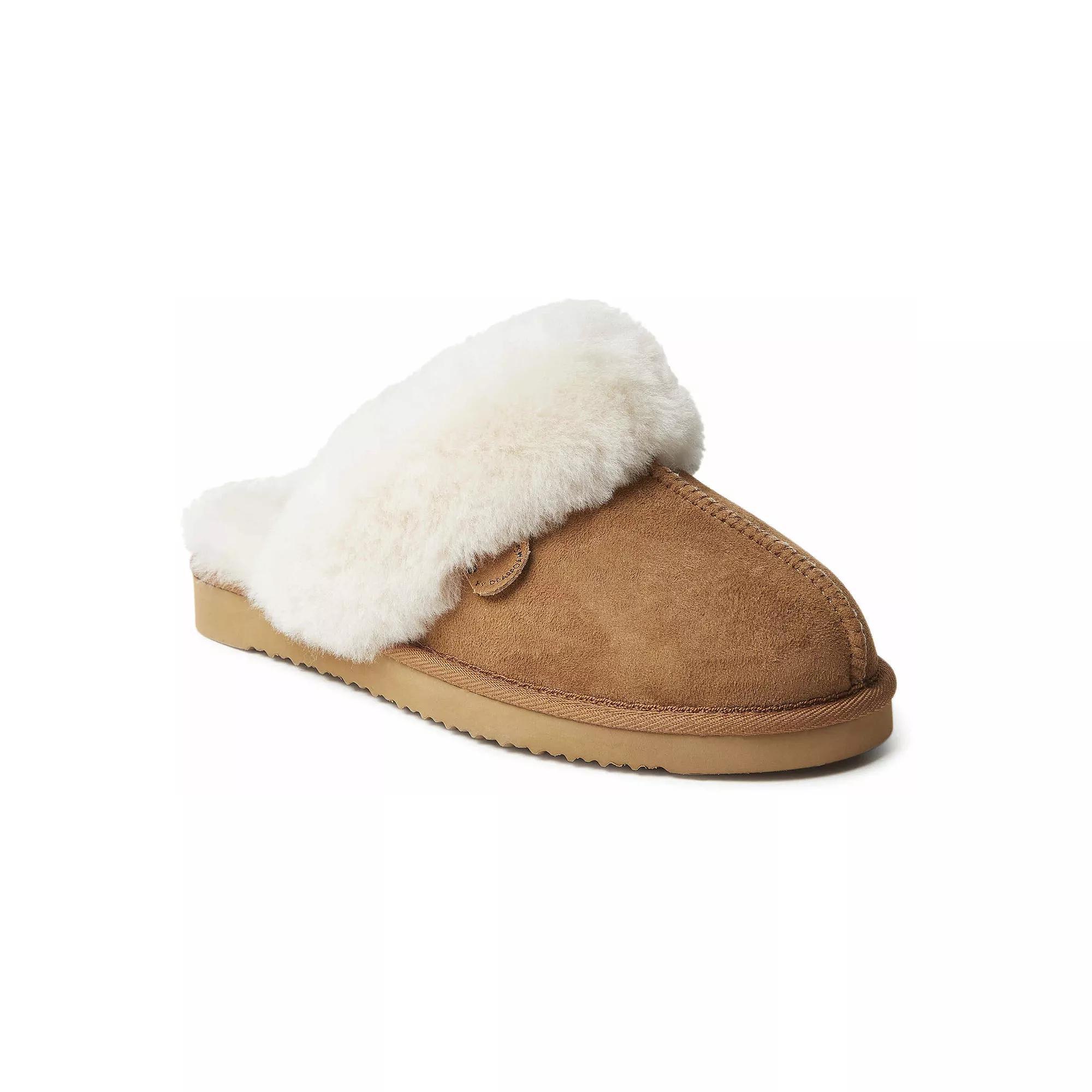 Fireside by Dearfoams Sydney Scuff Women's Slippers, Size: 6, Brown Product Image