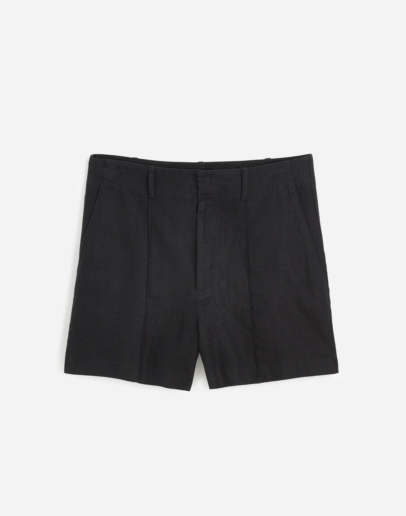 Pintucked Shorts in 100% Linen Product Image