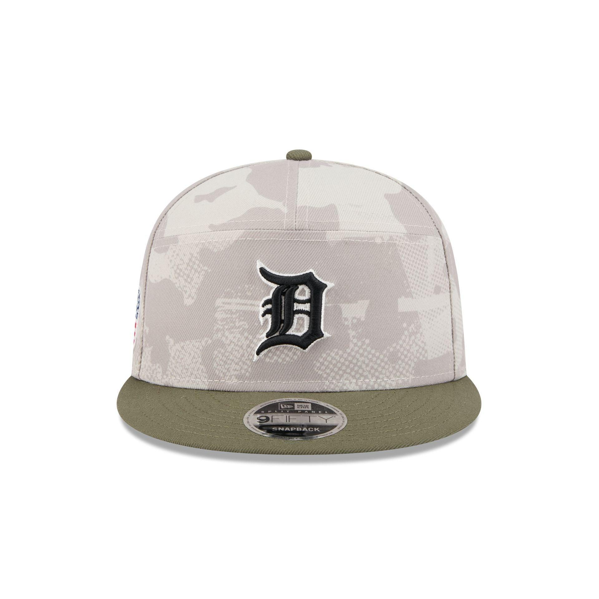 Detroit Tigers Armed Forces Day 2025 Split Panel 9FIFTY Snapback Hat Male Product Image
