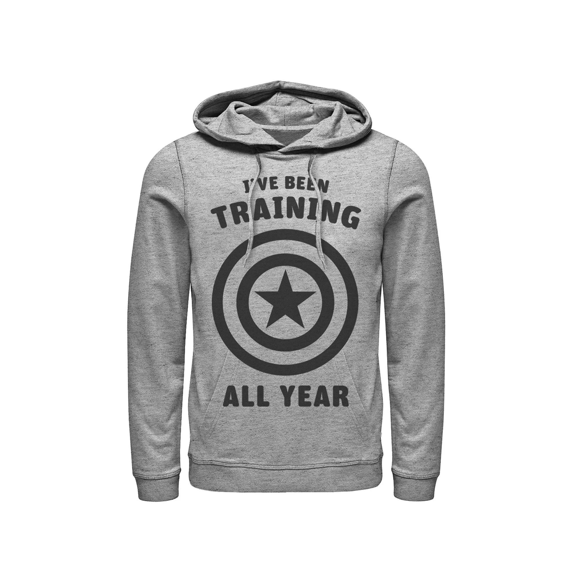Men's Marvel Avengers Captain America Training All Year Logo Hoodie,  Product Image