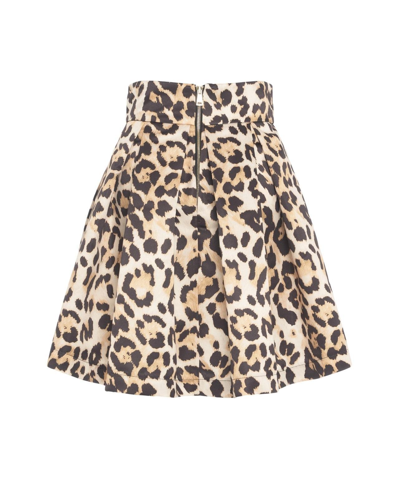 Pleated skirt with print Product Image