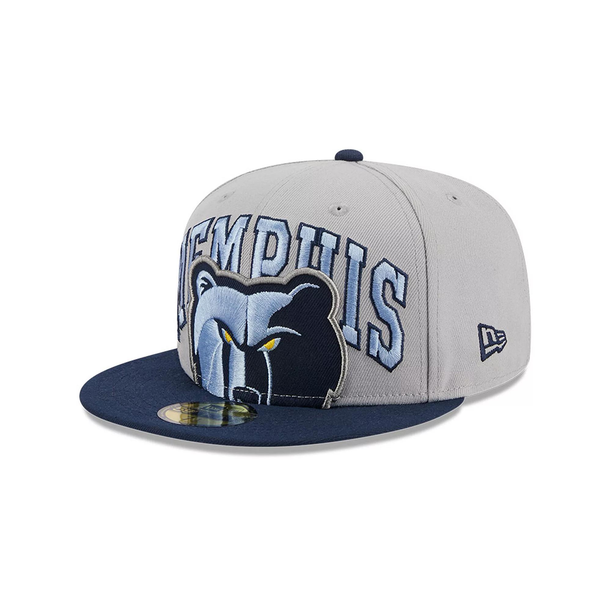 Men's New Era Gray/Navy Memphis Grizzlies Tip-Off Two-Tone 59FIFTY Fitted Hat, Size: 7 1/4, Grz Grey Product Image
