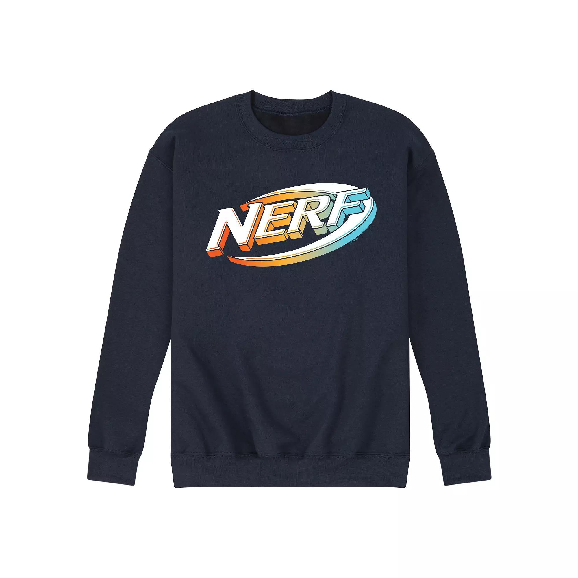 Men's Nerf 3D Logo Fleece Sweatshirt, Size: Small, Black Product Image