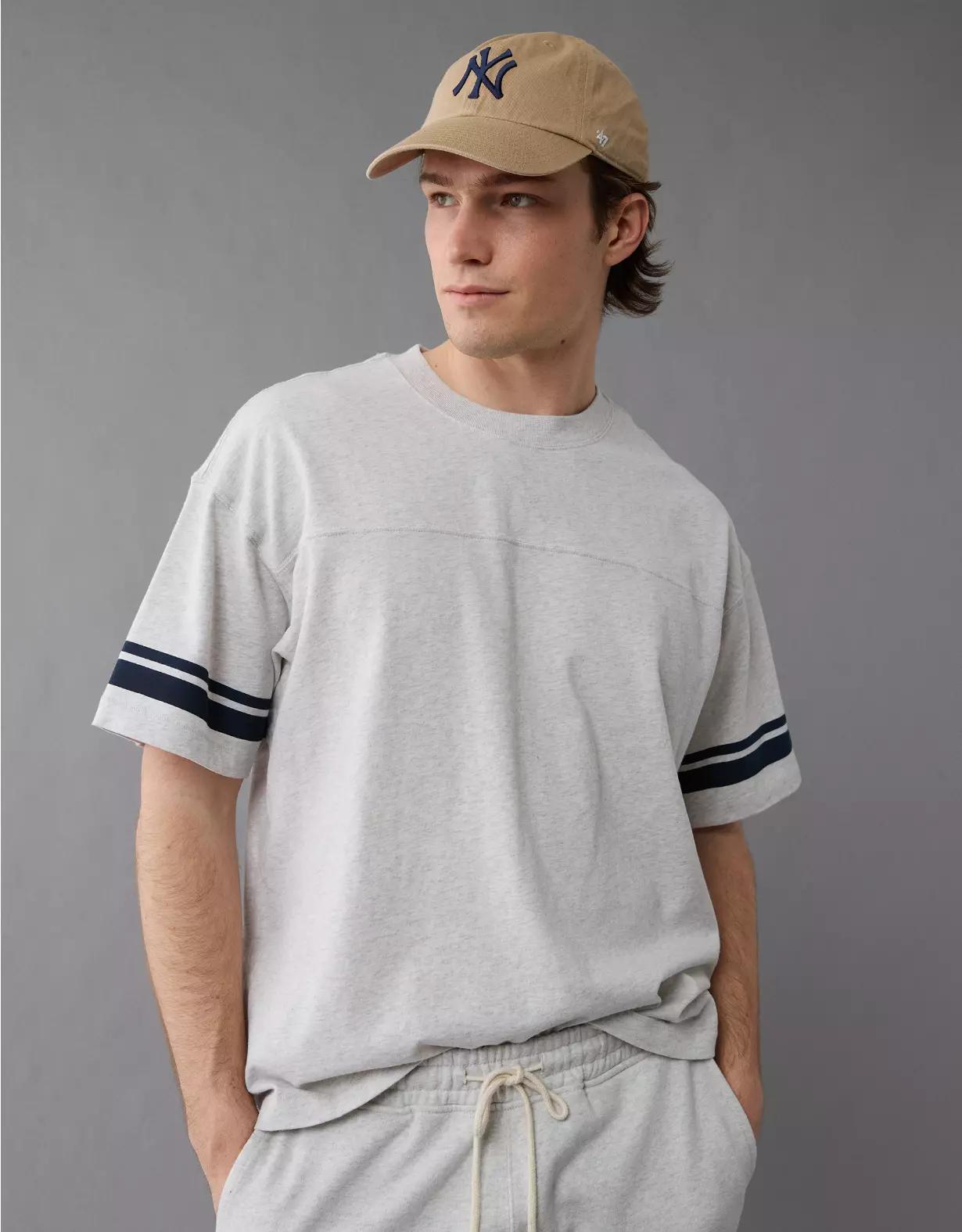 AE Boxy Sueded Football T-Shirt Product Image