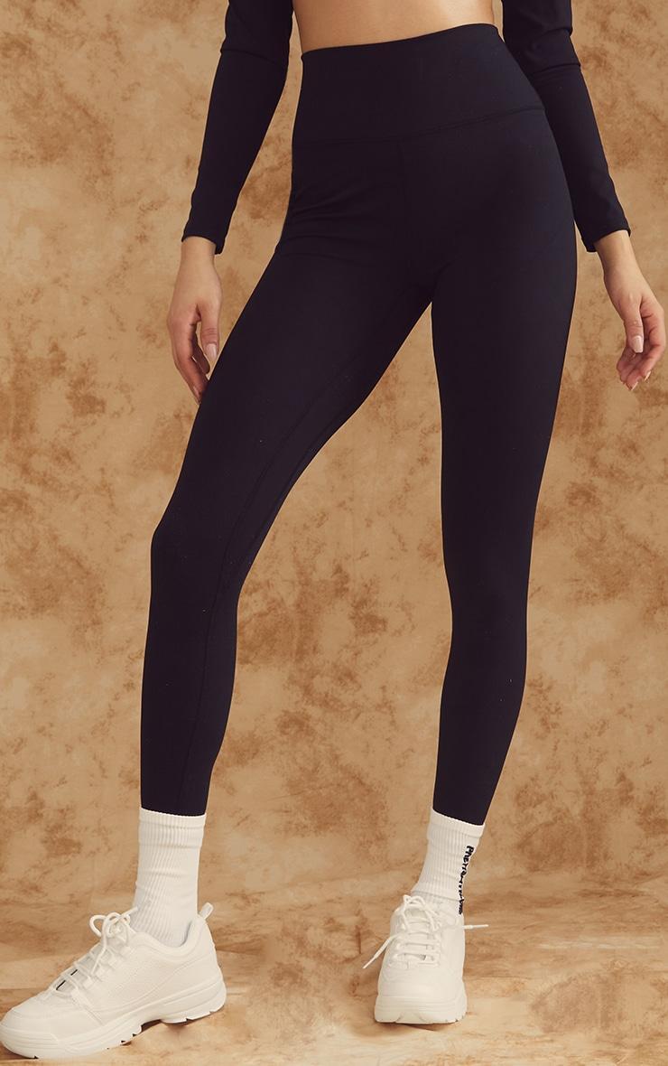 Black Sculpt High Waisted Gym Leggings Product Image