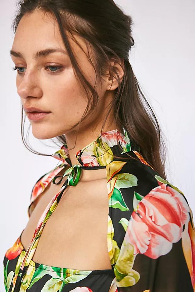 Kim Shui Floral Silk Mini Dress Product Image