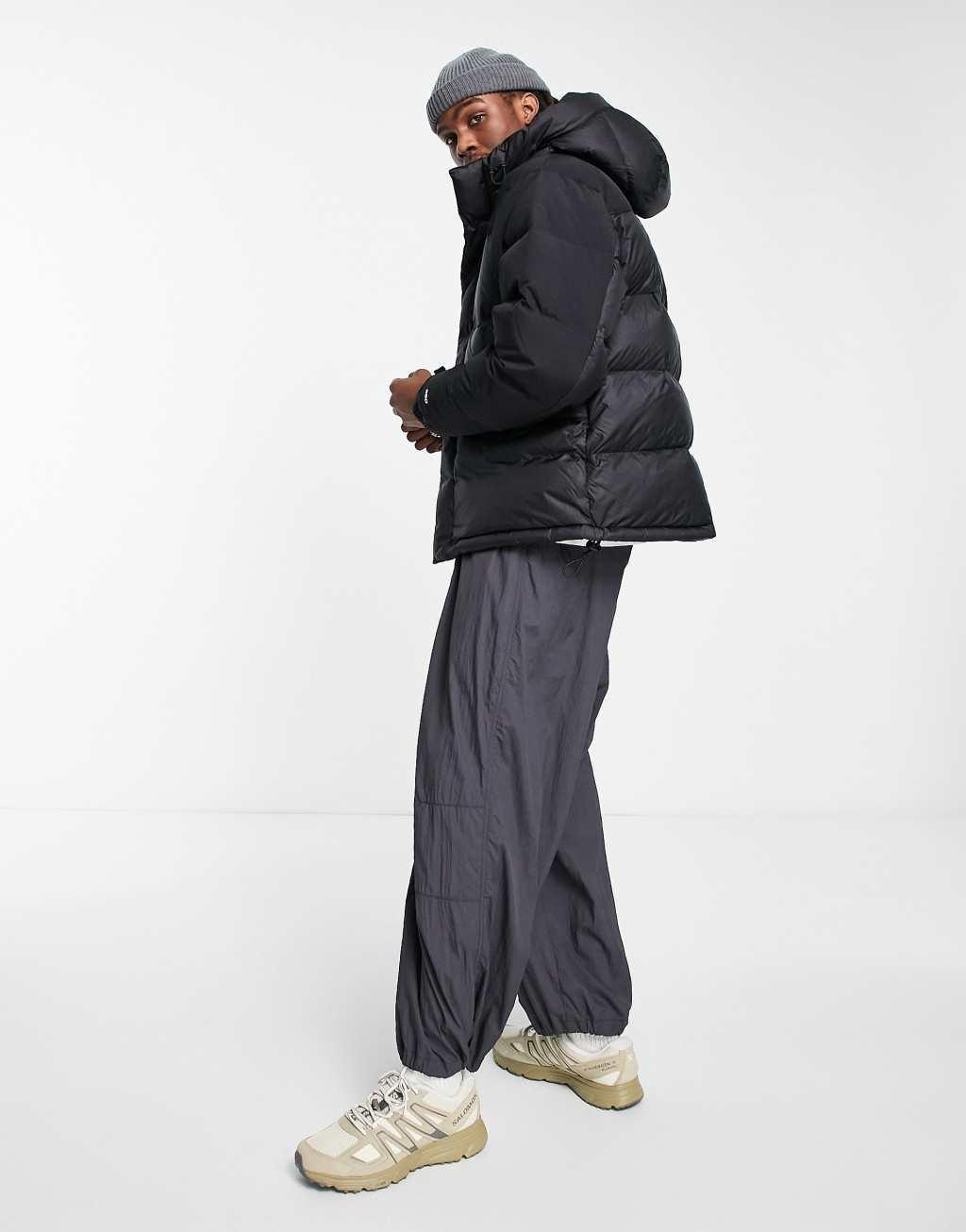 The North Face Himalayan insulated down track jacket in black Product Image