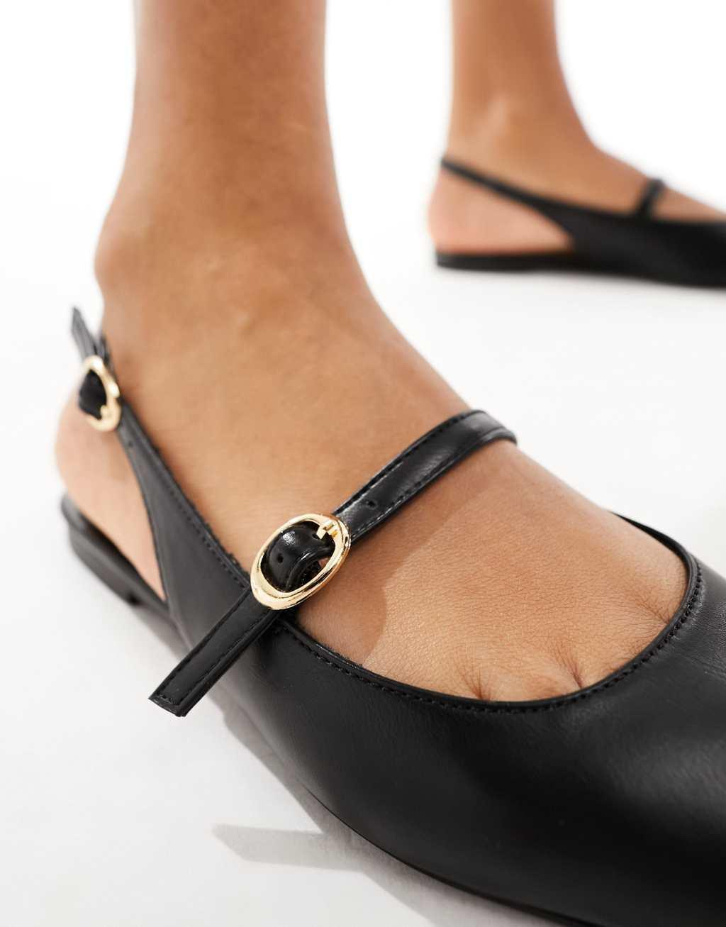 ASOS DESIGN Lucile pointed Mary Jane flats Product Image