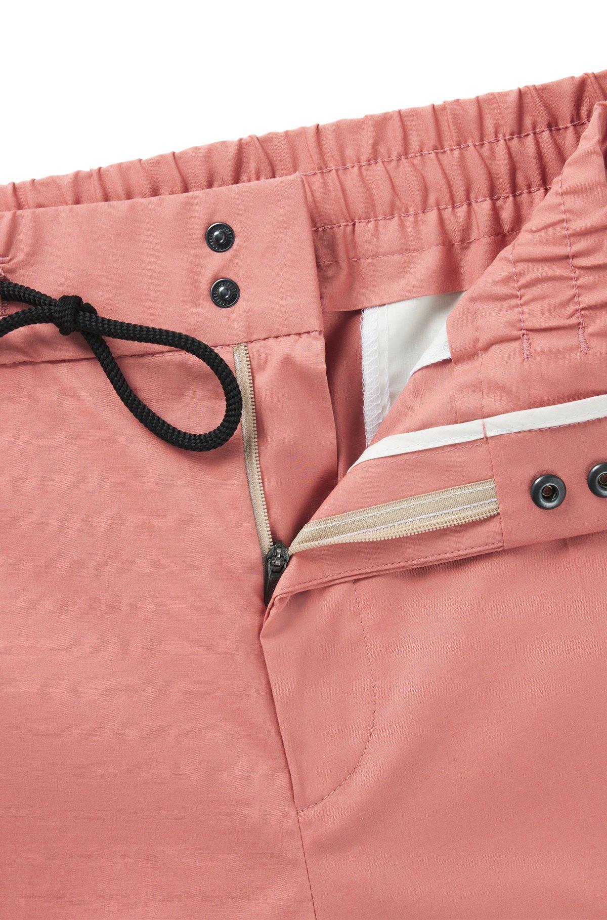Extra-slim-fit trousers in paper-touch stretch cotton Product Image