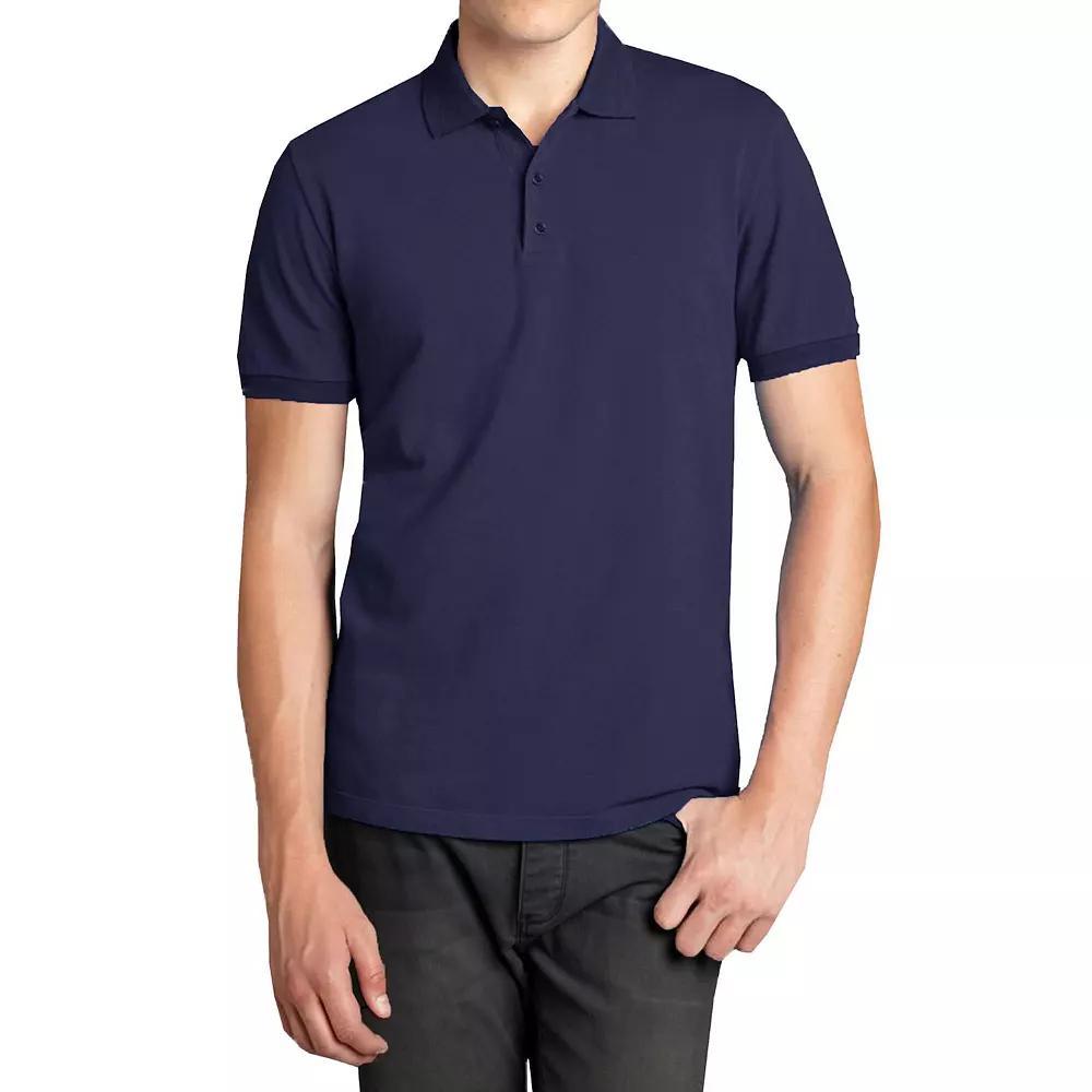 Men's Galaxy Short Sleeve Pique Polo, Size: XL, Blue Product Image