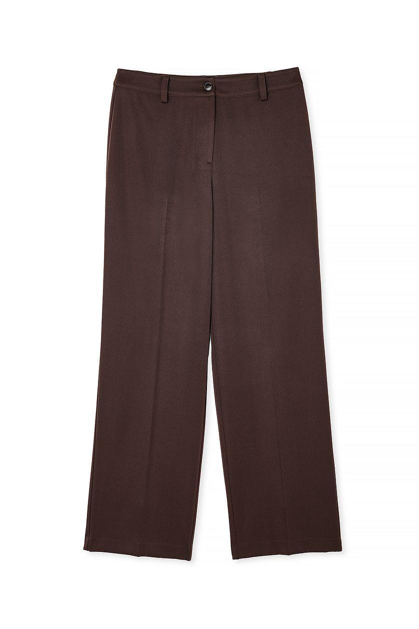 Straight Low Waist Suit Pants Product Image