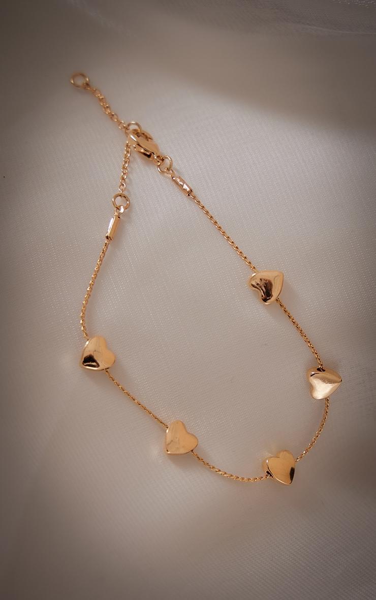 Gold Heart Detail Bracelet Product Image