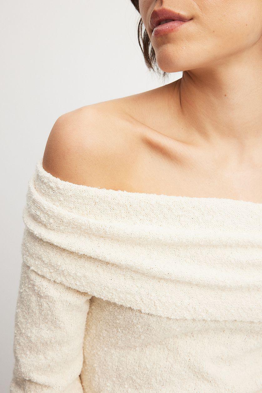 Off Shoulder Knitted Top Product Image
