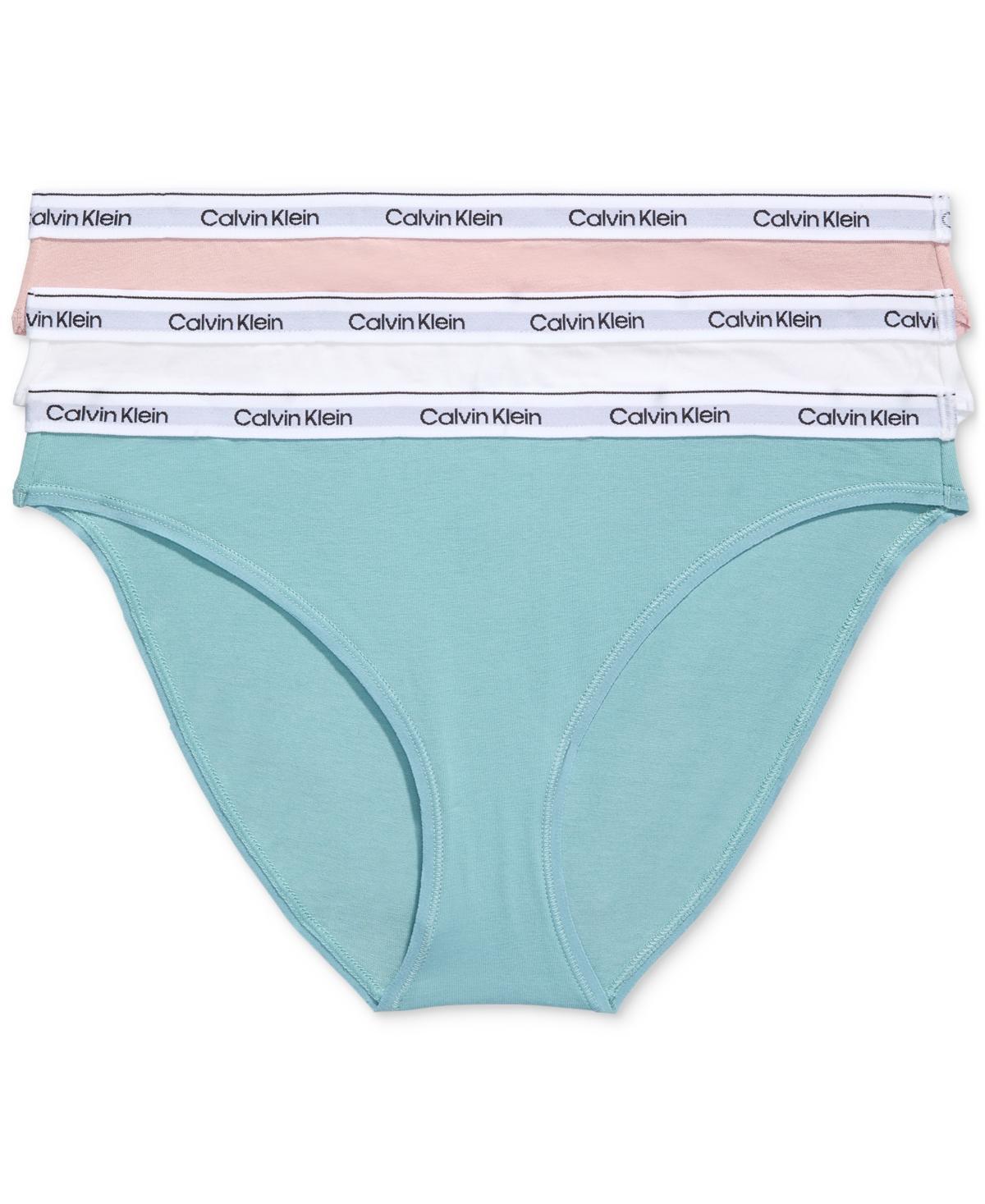 Calvin Klein Womens Modern Logo 3-Pack Bikini - Multi - S Product Image