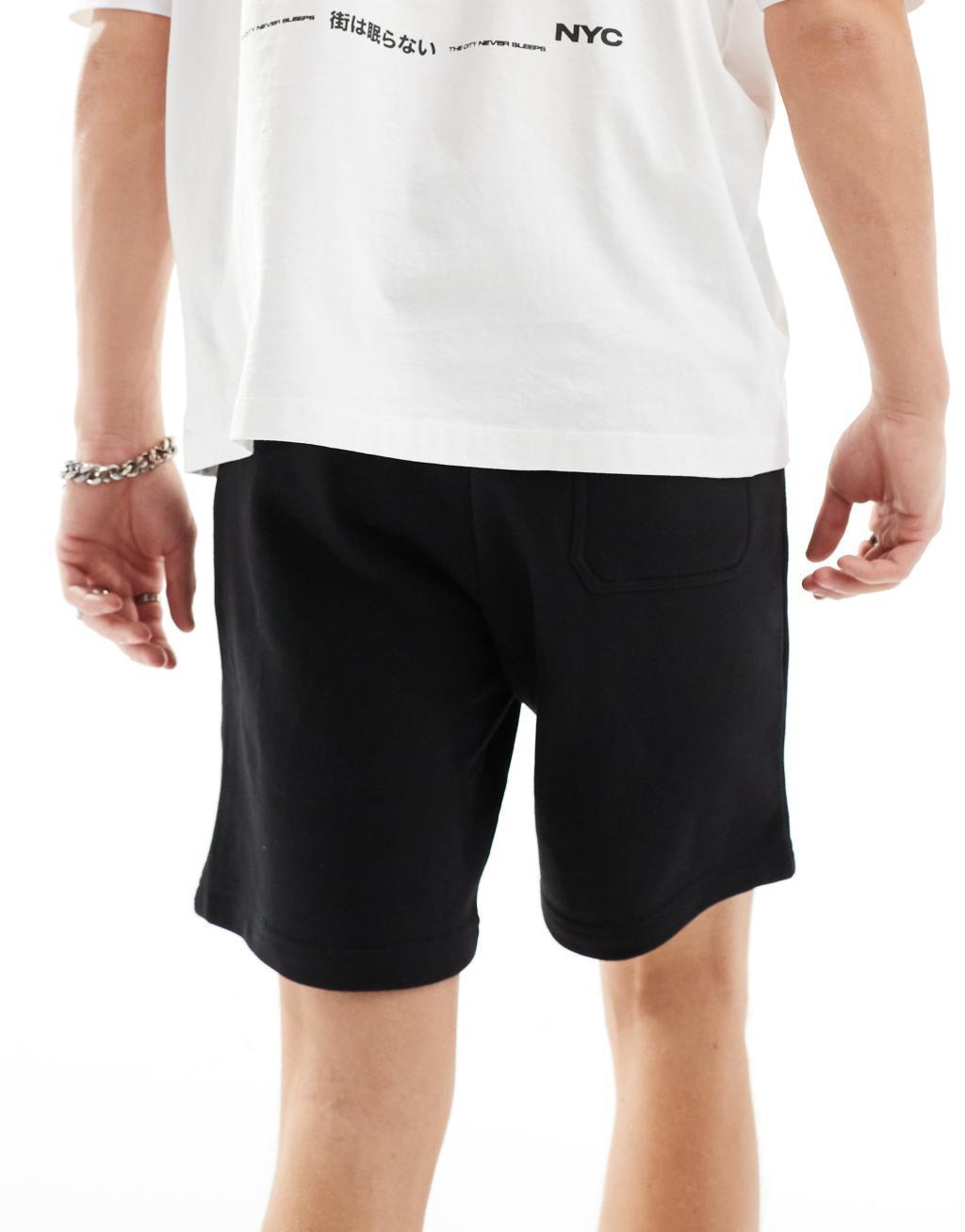 Bershka jersey short in black Product Image