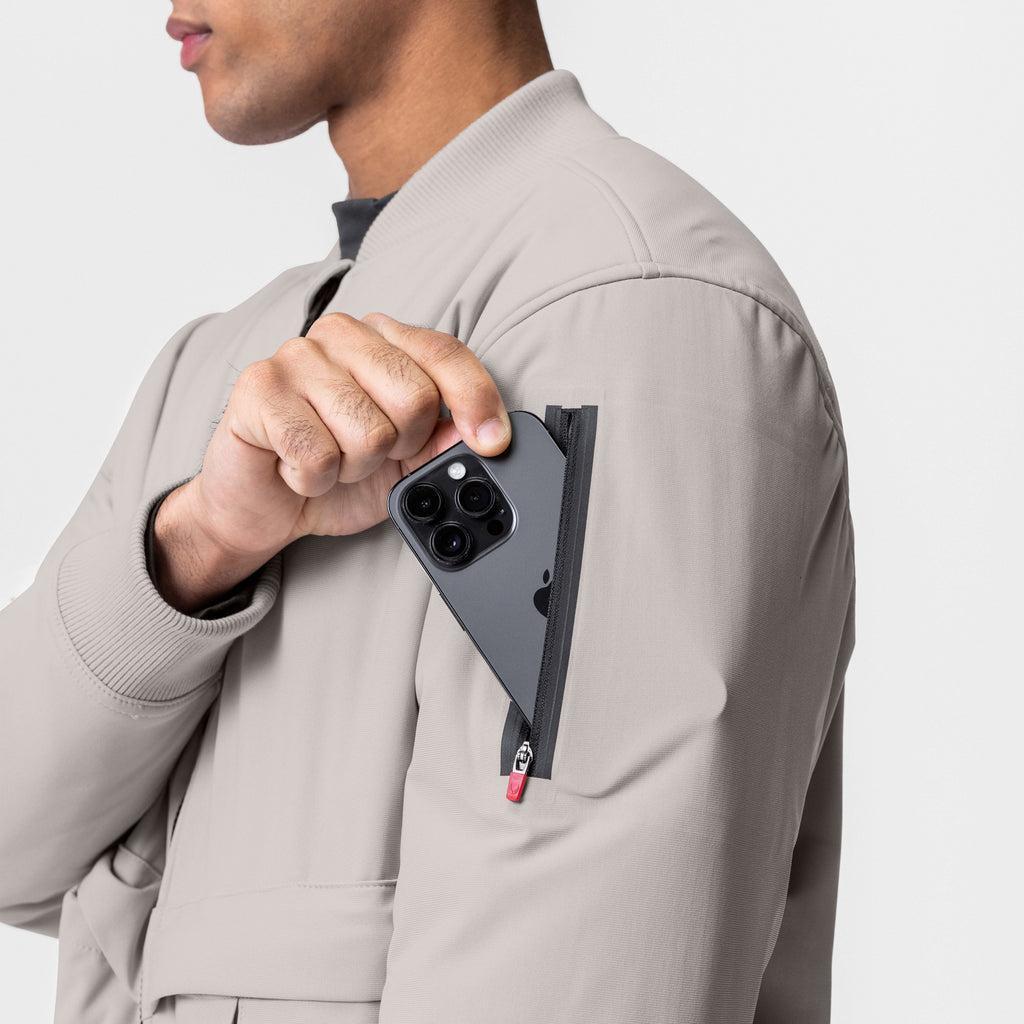 0677. Kinterra™ Weatherproof Bomber Jacket - Chai Product Image