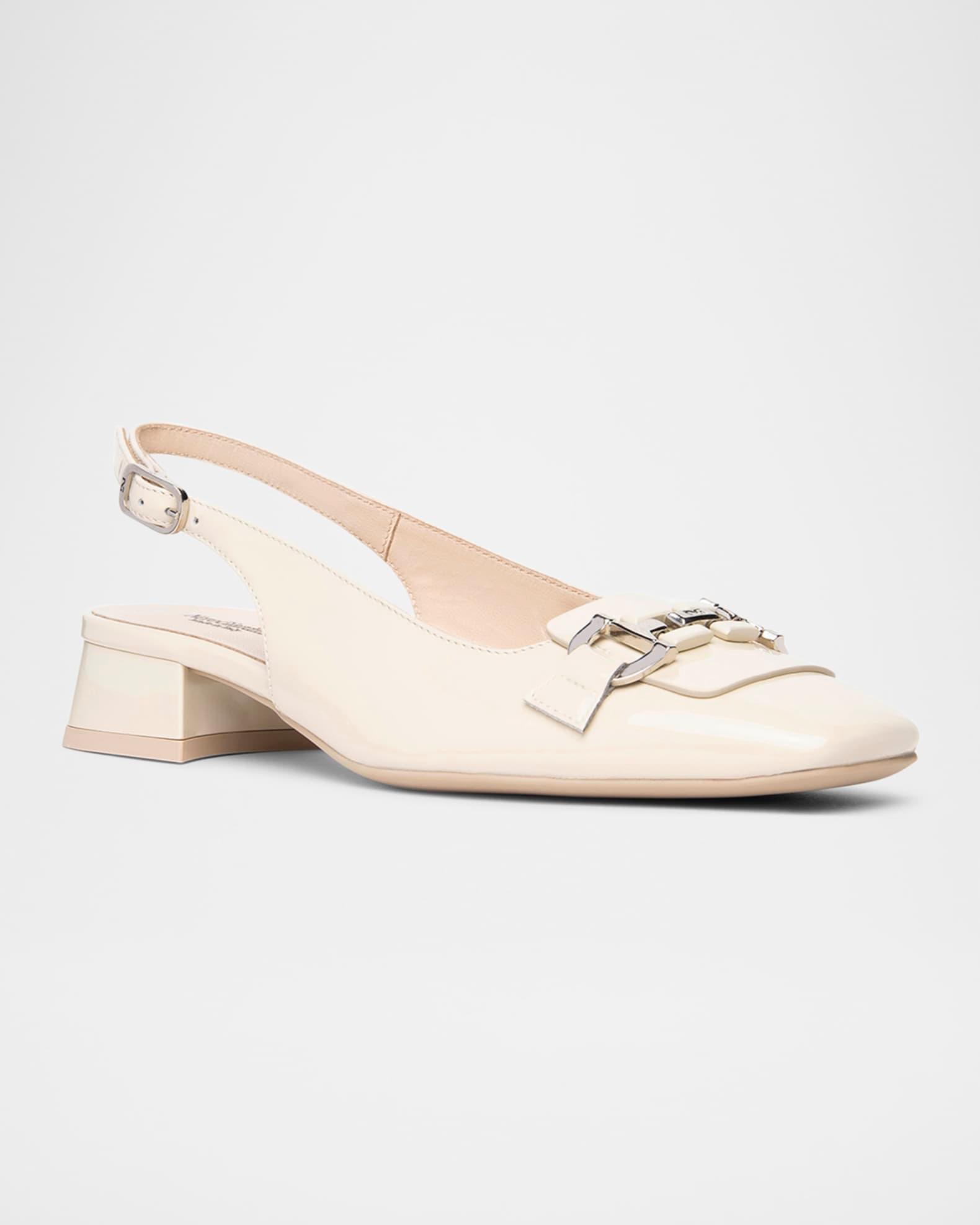 Patent Leather Horsebit Slingback Pumps Product Image