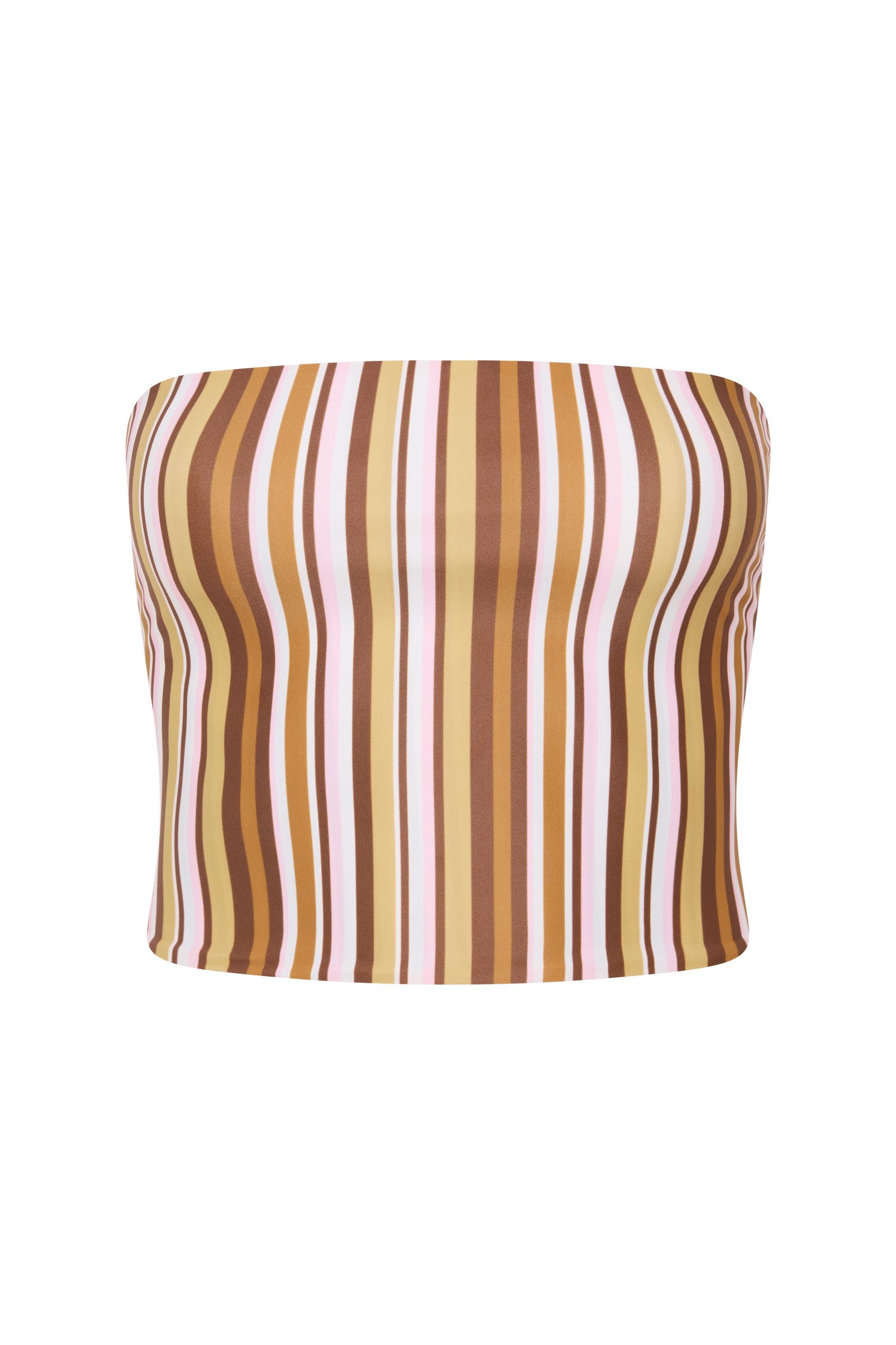 En Vau Skirt Terracotta Stripe - Final Sale Product Image