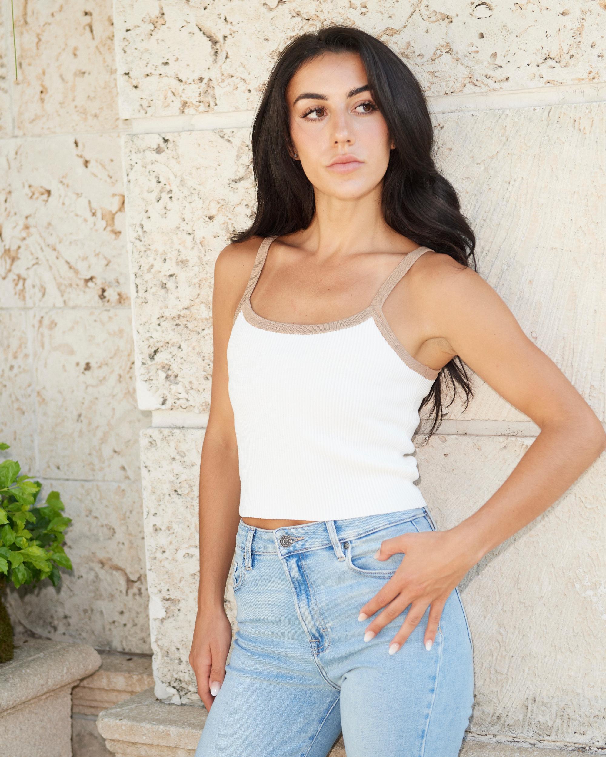 Ines Colorblock Knit  Top Product Image