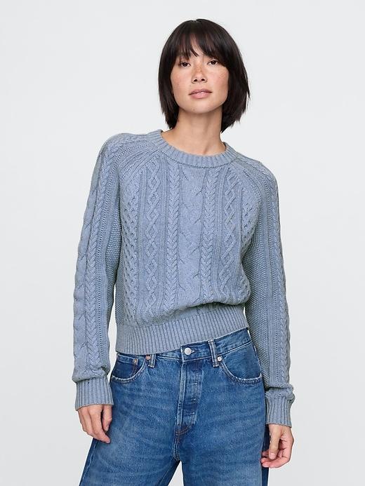 Classic Cable-Knit Sweater Product Image