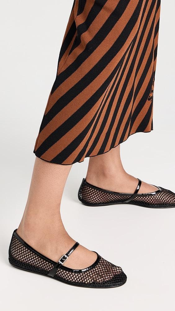 Black Suede Studio Mika Flats | Shopbop Product Image