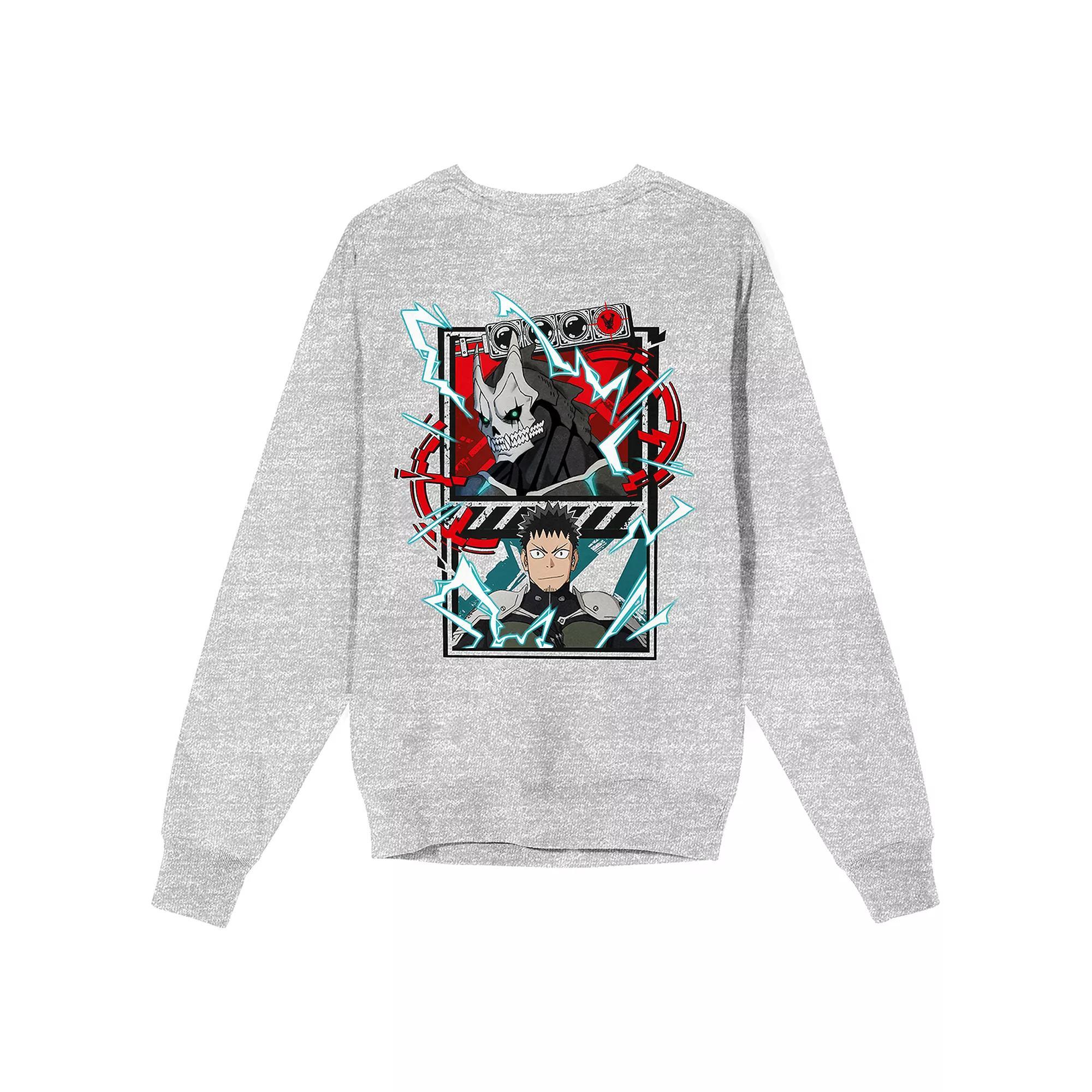 Men's Kaiju No. 8 Kafka Hibini Long Sleeve Graphic Tee, Size: XL, Gray Product Image
