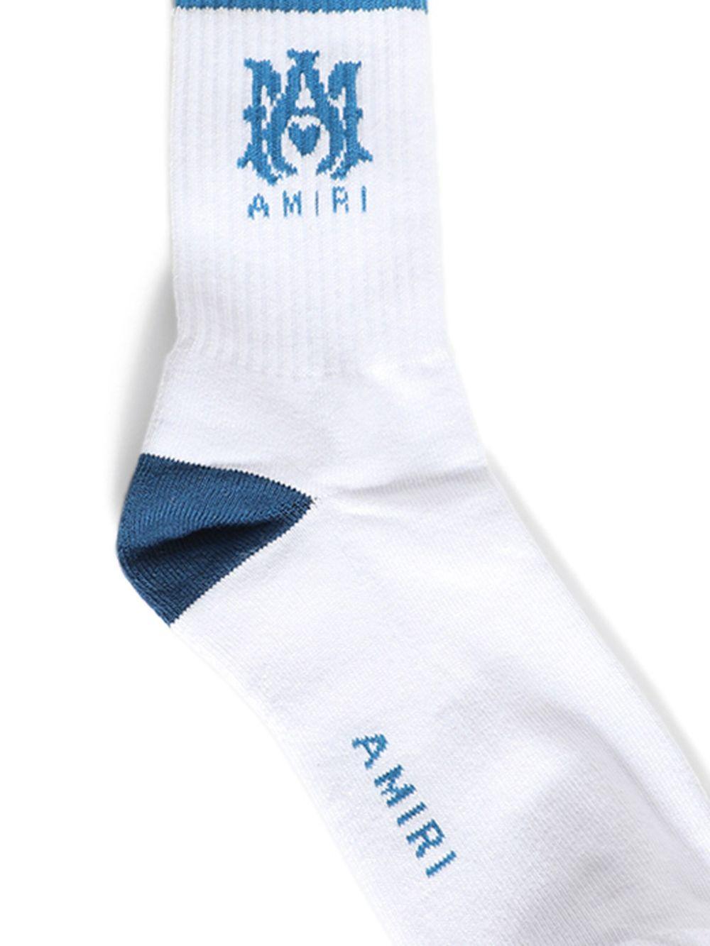 MA Stripe logo-intarsia socks Product Image