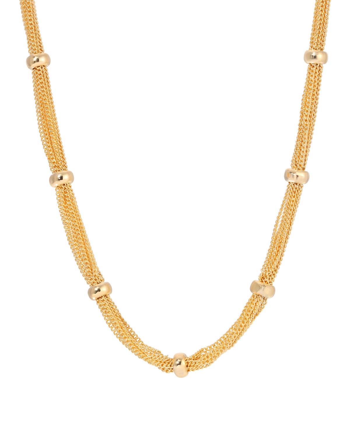 1928 Gold Tone Station Chain Necklace, Womens Product Image